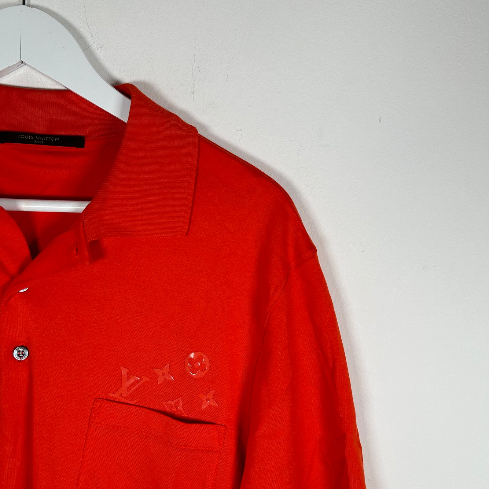 Louis Vutton Orange Logo Polo Size XL