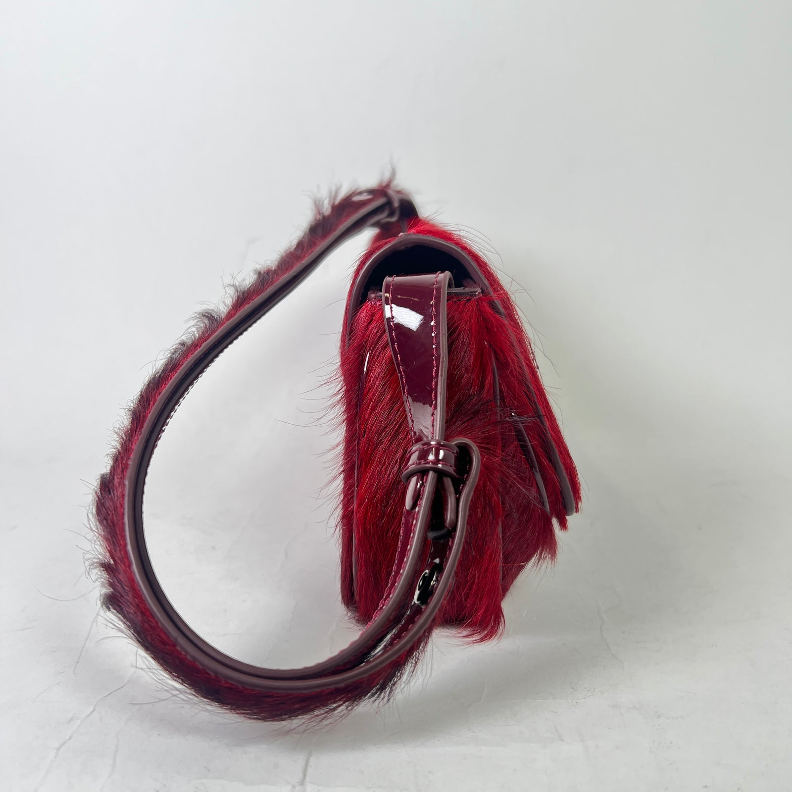 Diesel Pony Hair Calf-Leather Play Clutch Bag
