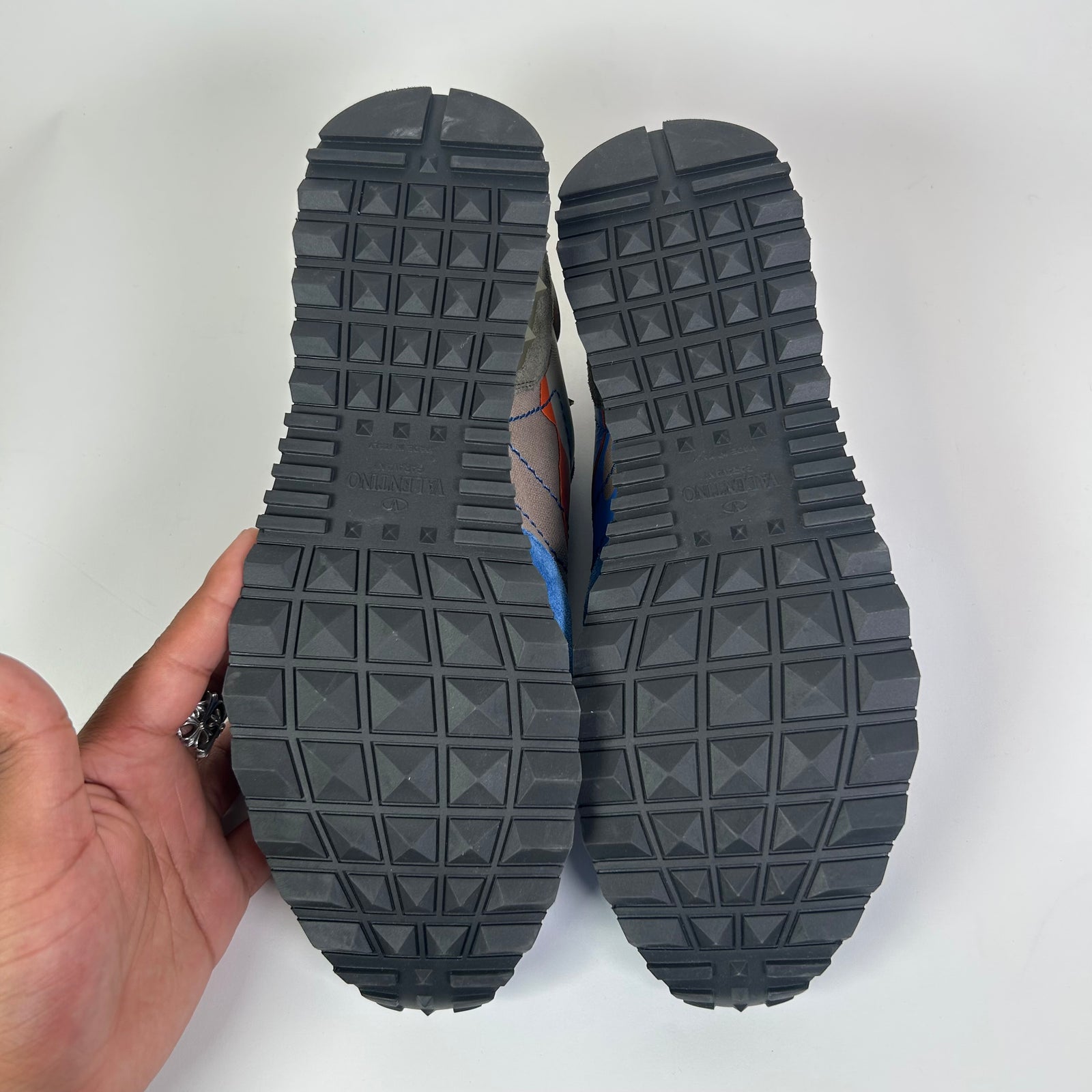 Valentino Blue Camo Rockrunner Sneakers