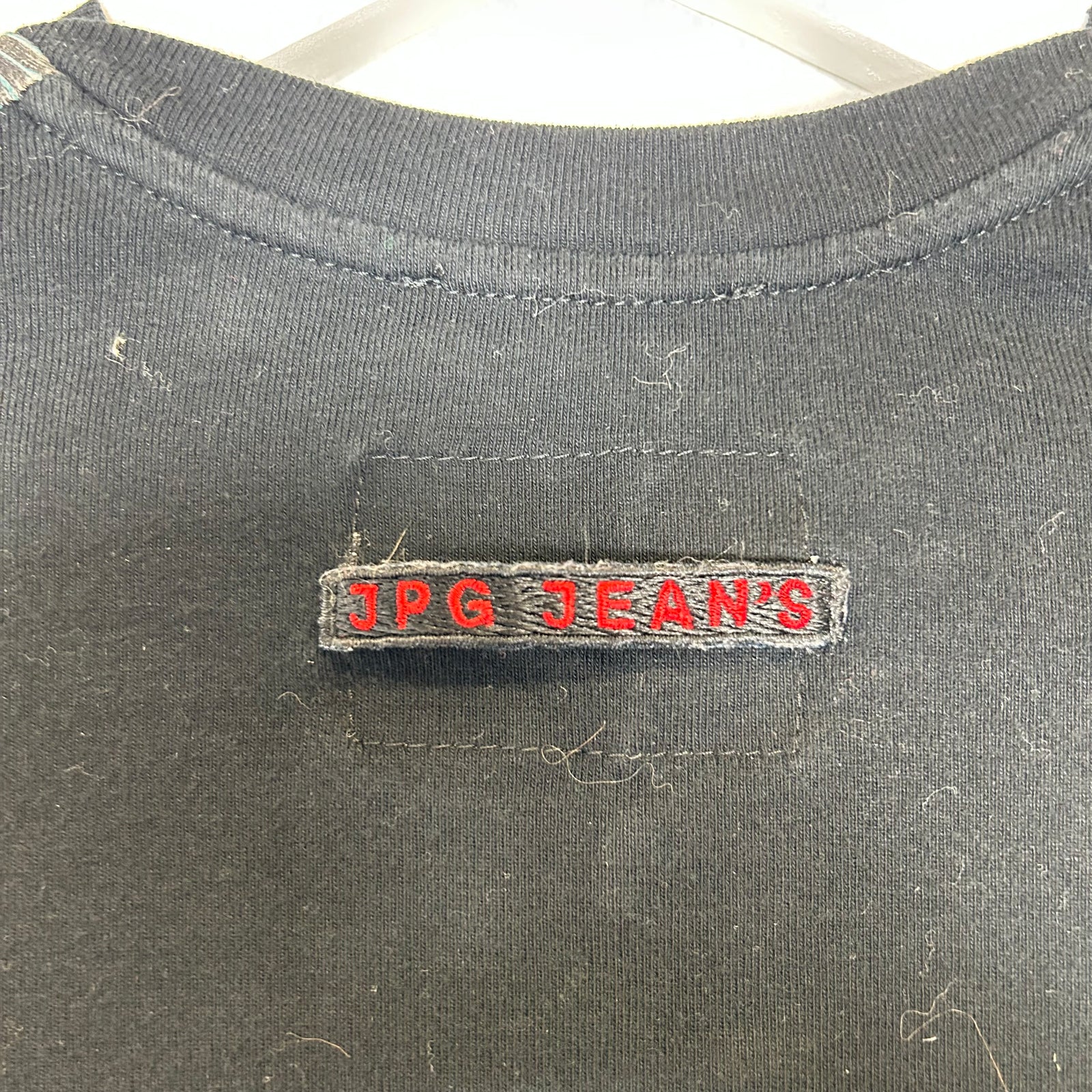 Jean Paul Gaultier Jeans Mesh Mohawk Punk Longsleeve Size L