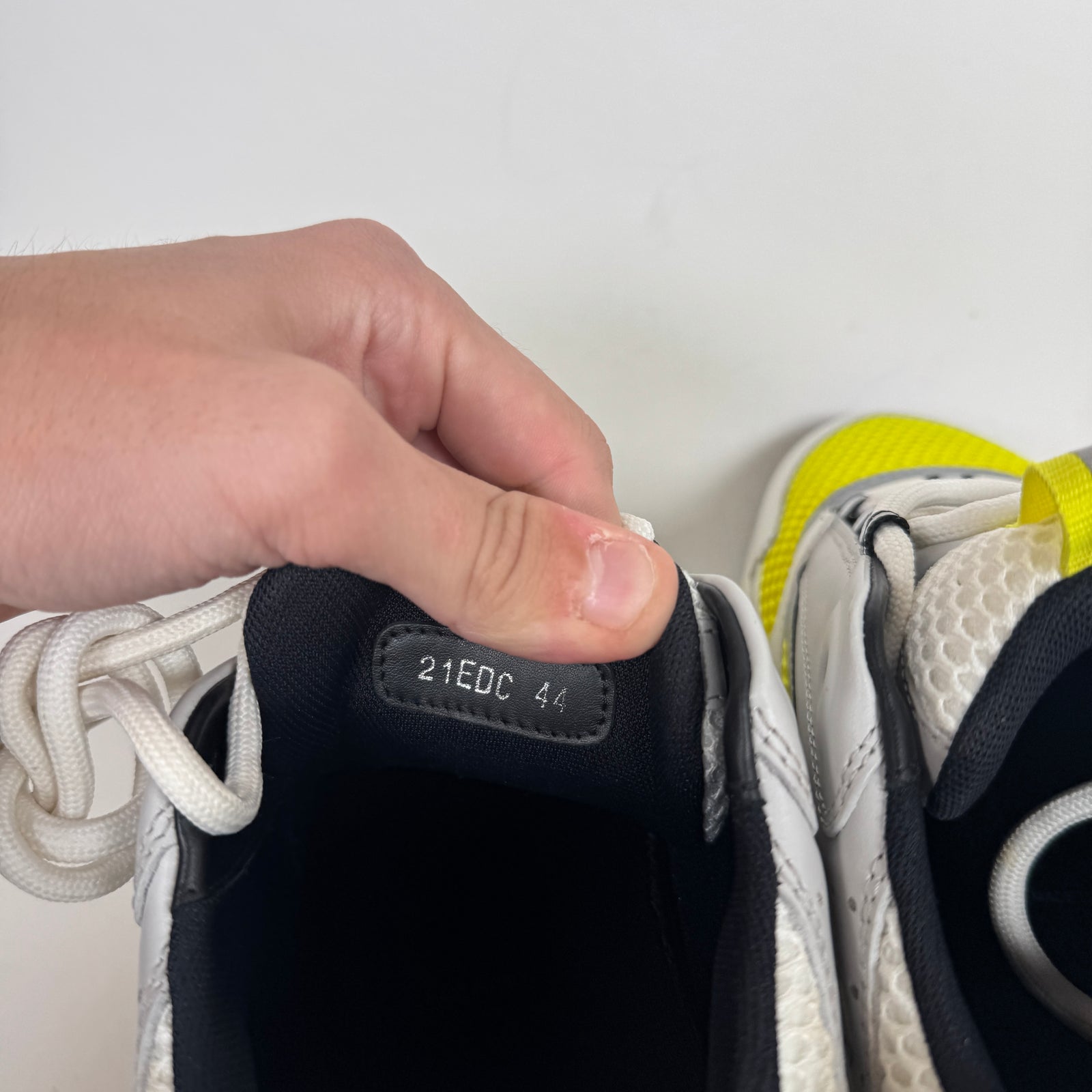 Dior B22 White/Yellow Sneaker Size 44