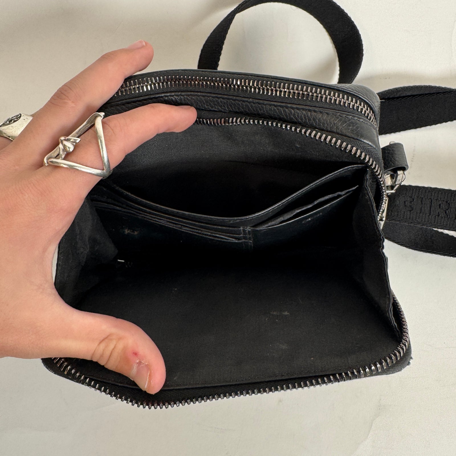 Dior Oblique Double Zip Crossbody Pouch