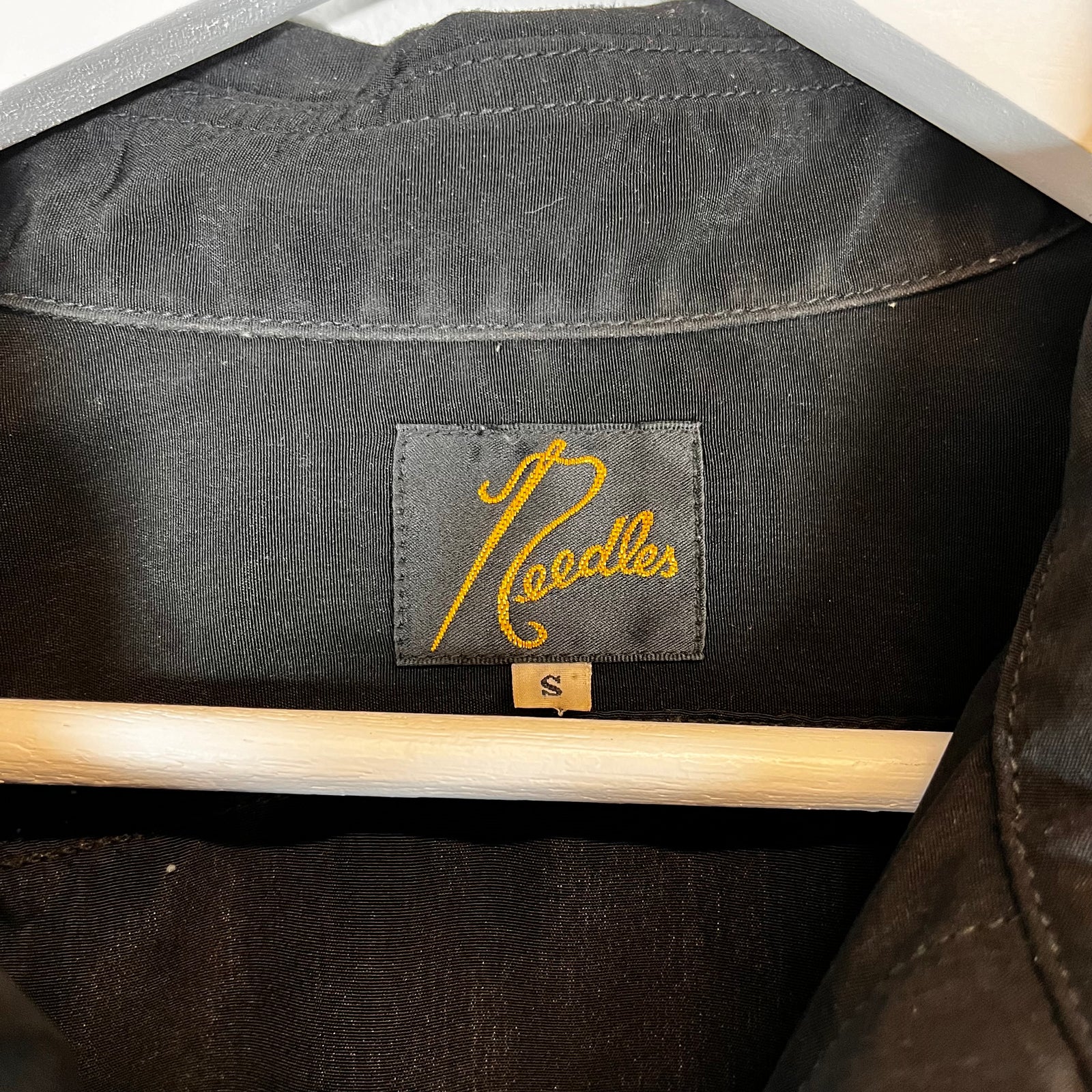 Needles Black Camp Button Up Shirt Size S