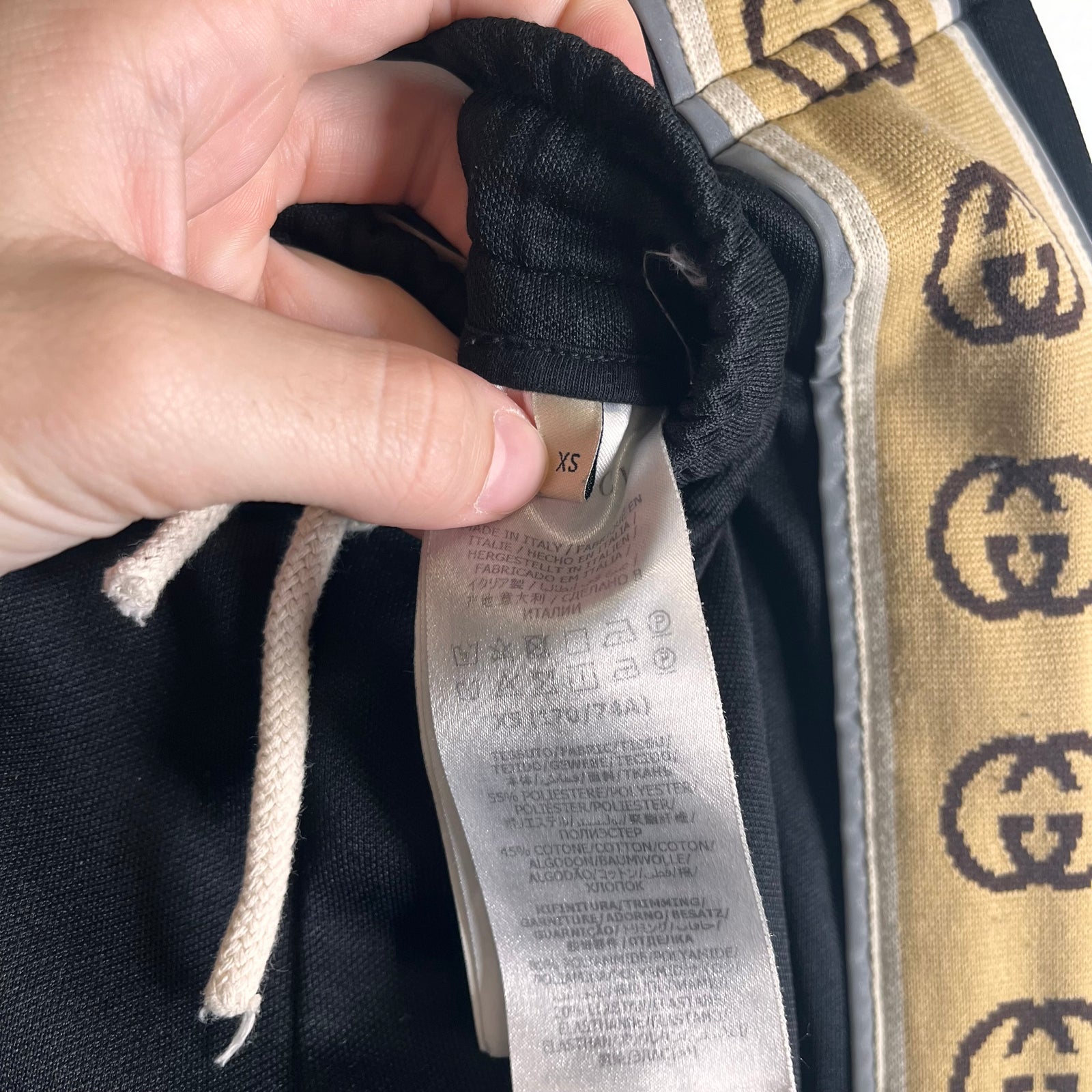 Gucci Black Technical Jersey Shorts Size XS