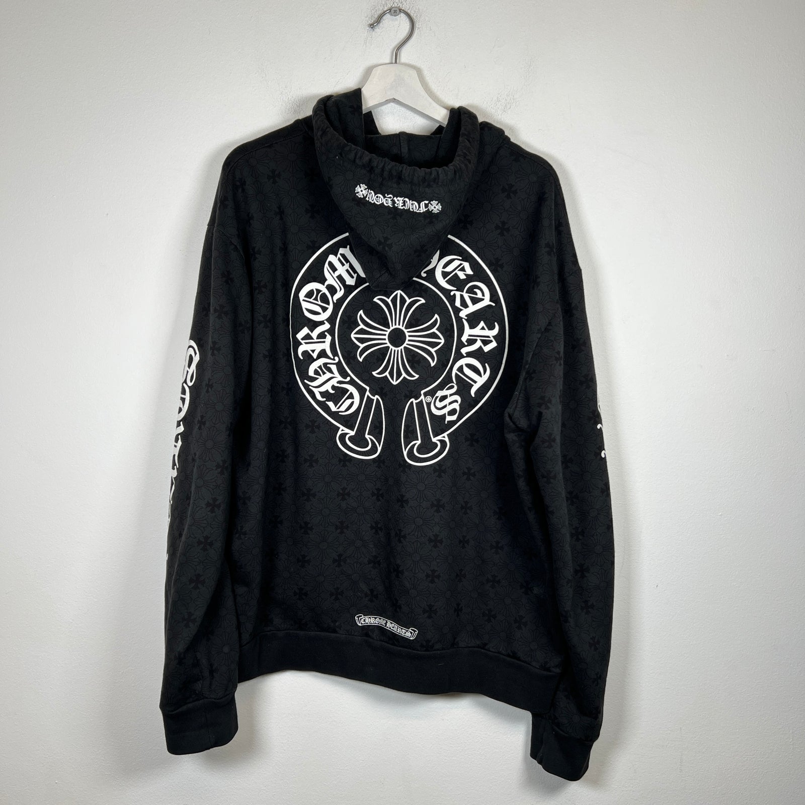 Chrome Hearts Black Monogram Hoodie Size L