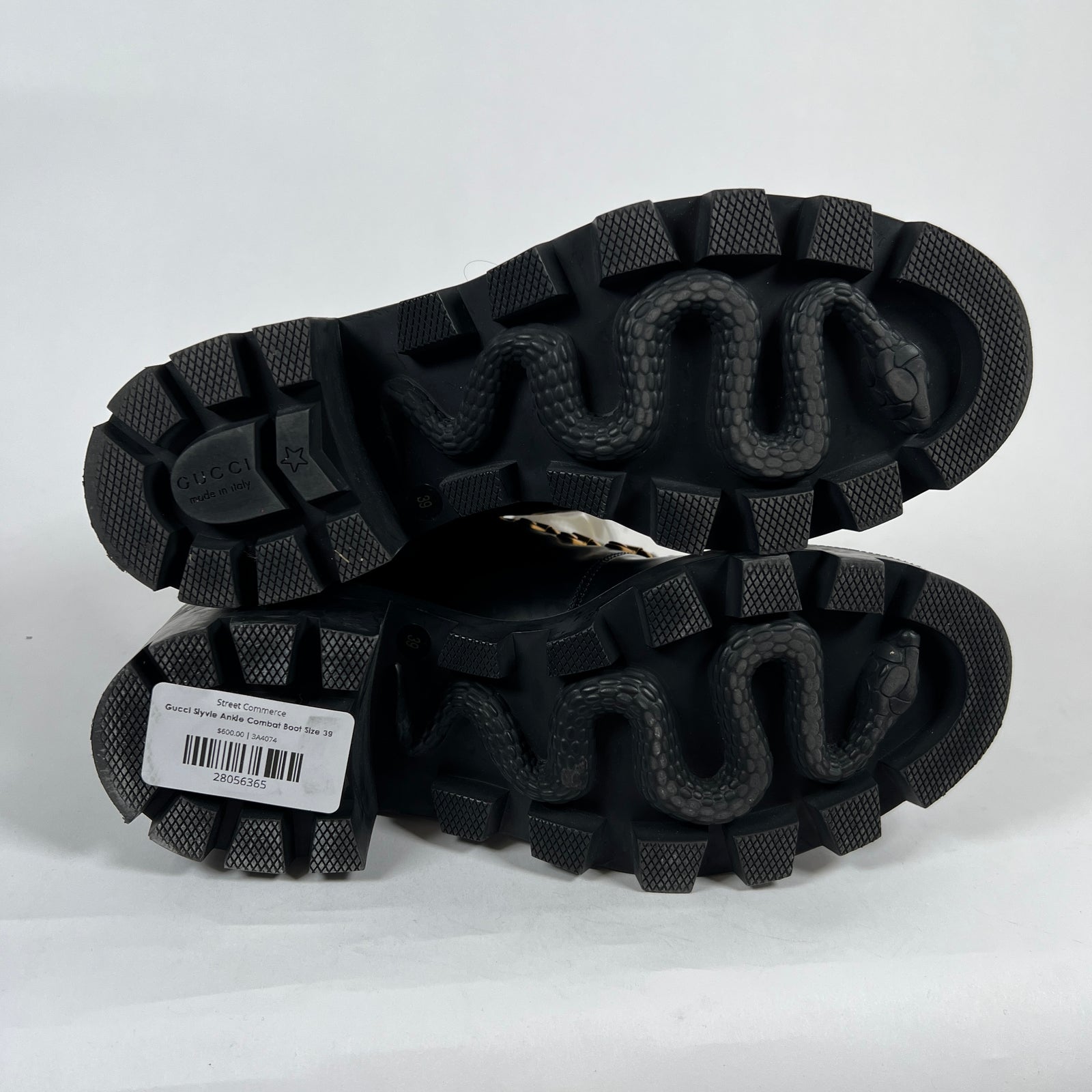 Gucci Slyvie Ankle Combat Boot Size 39