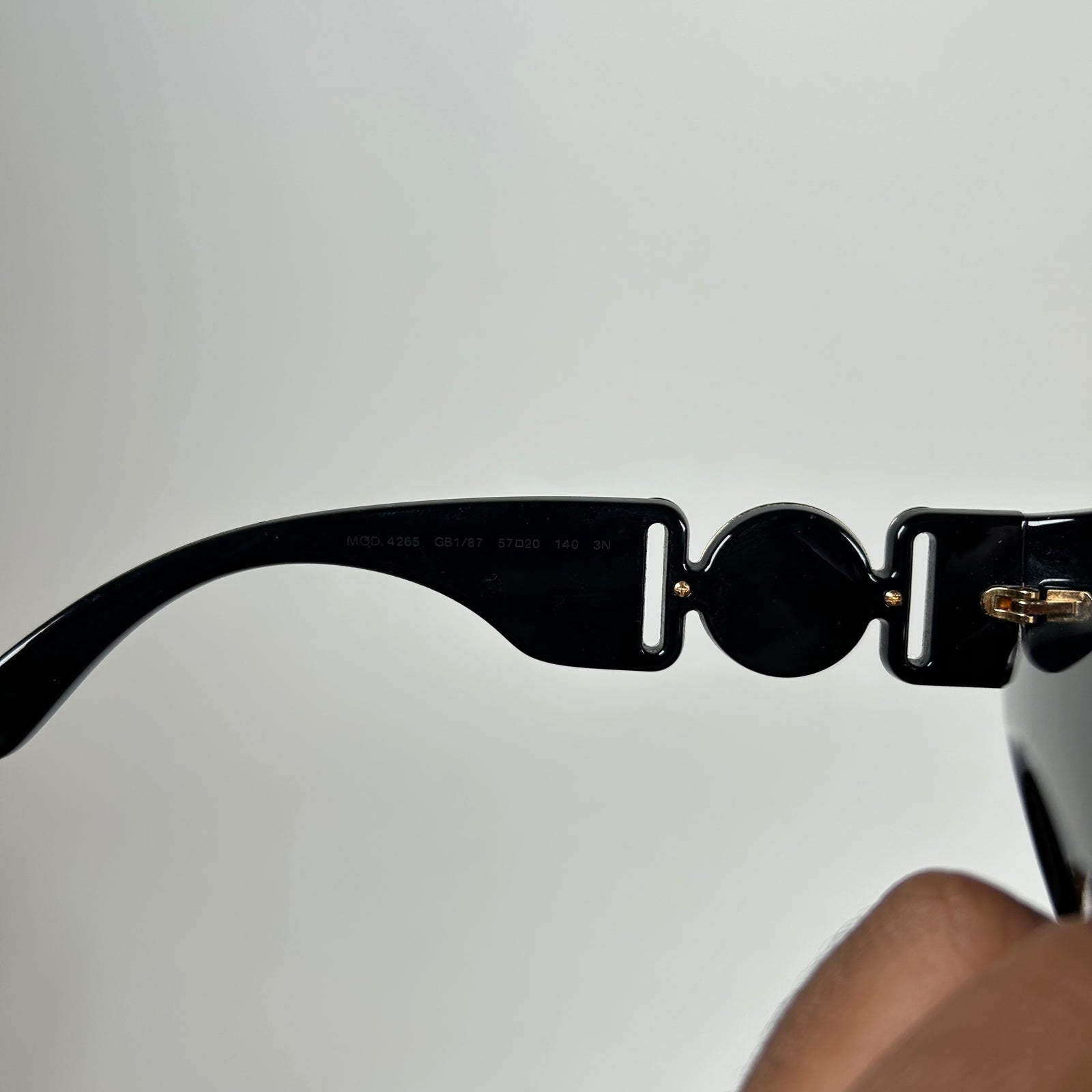 Versace Black/Gold Medusa Sunglasses
