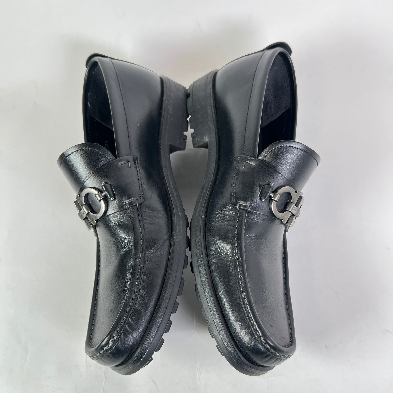 Salvatore Ferragamo David Lug Sole Leather Loafer