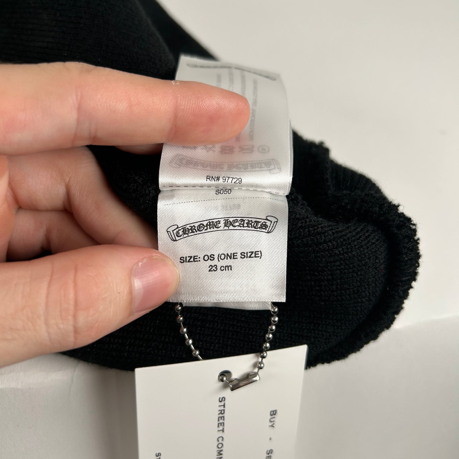 Chrome Hearts 'CH' Embrodiery Black Beanie