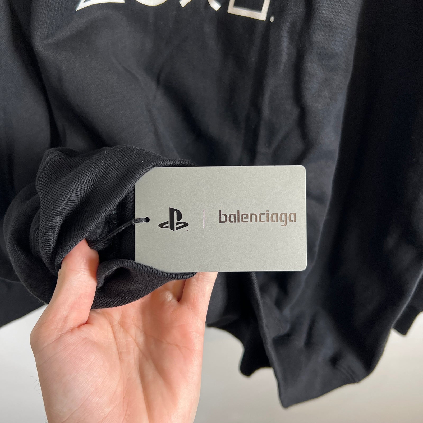 Balenciaga Black PS5 Hoodie Size XS