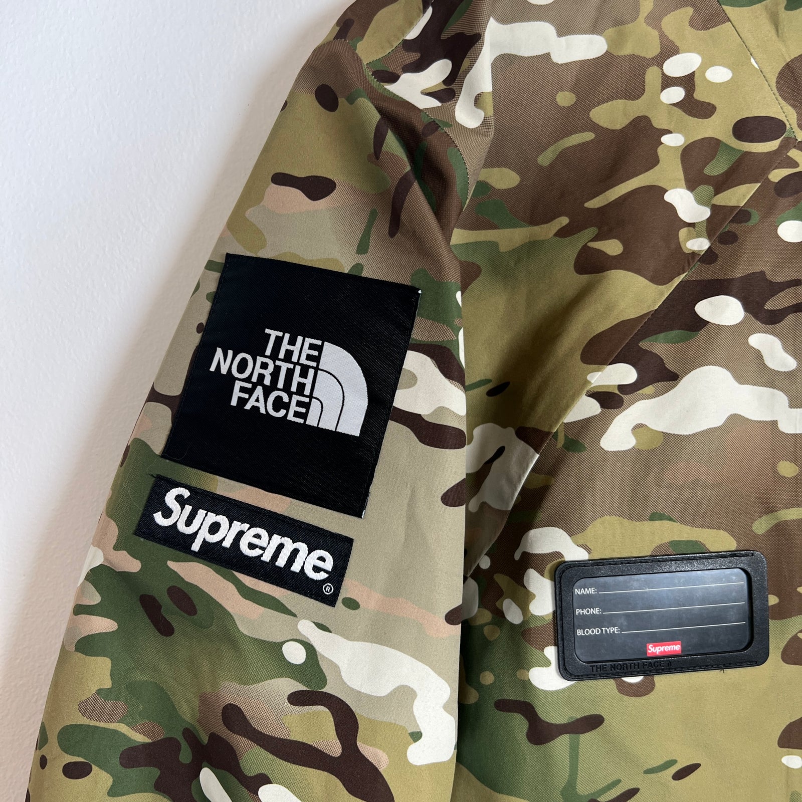 Supreme x TNF Camo Rescue Jacket Size L