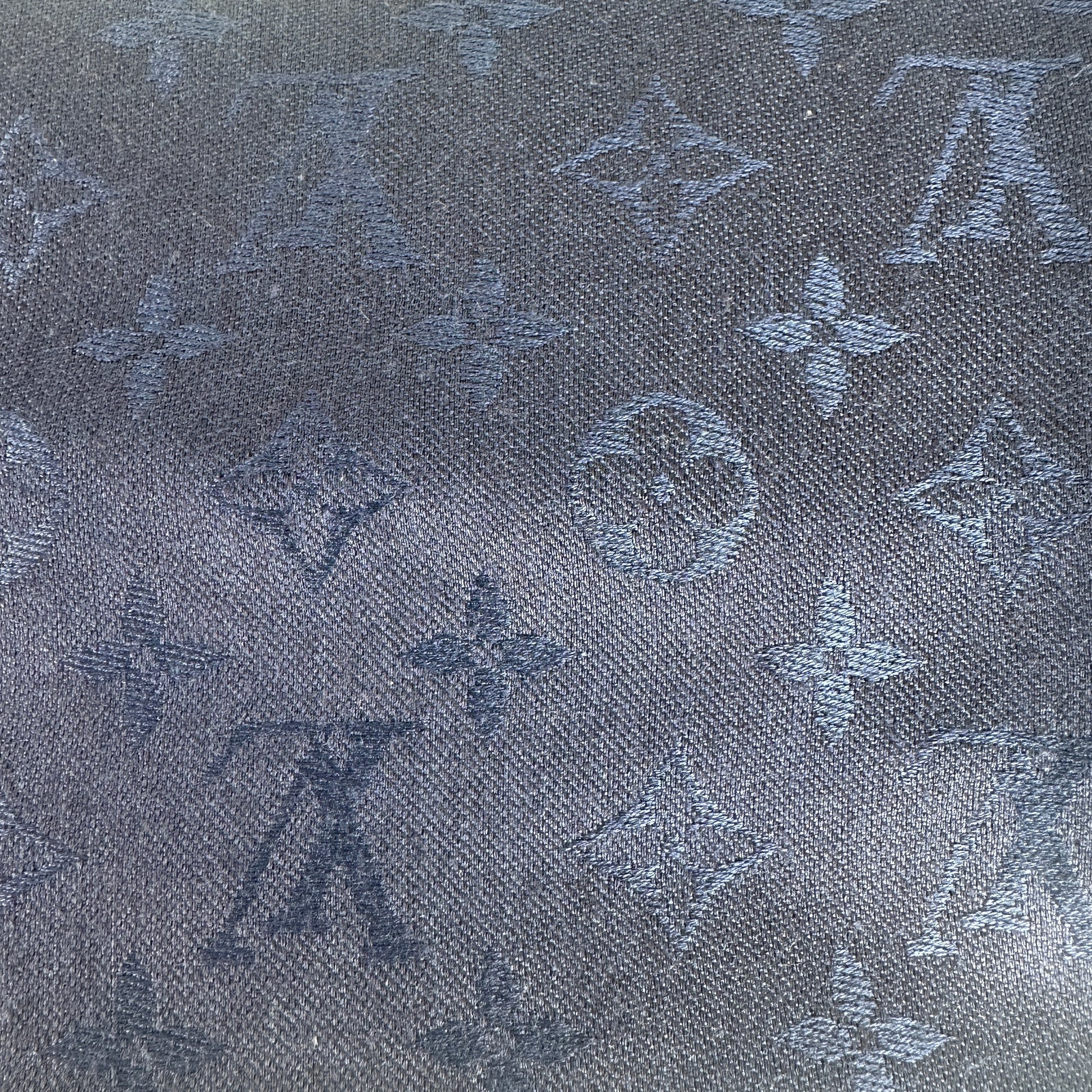 Louis Vuitton Blue Monogram Pashmina Scarf