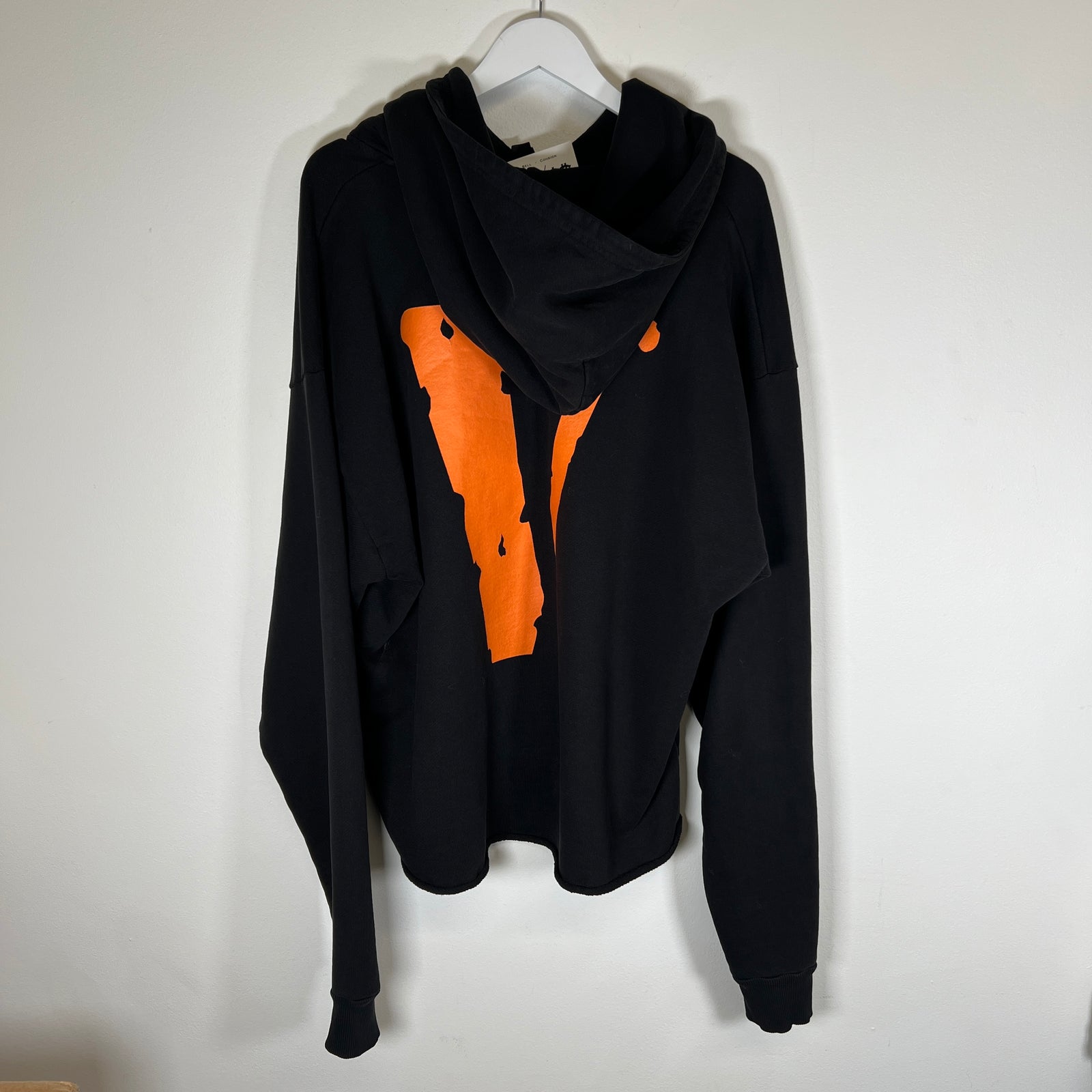 Vlone Orange/Black Hoodie Size L