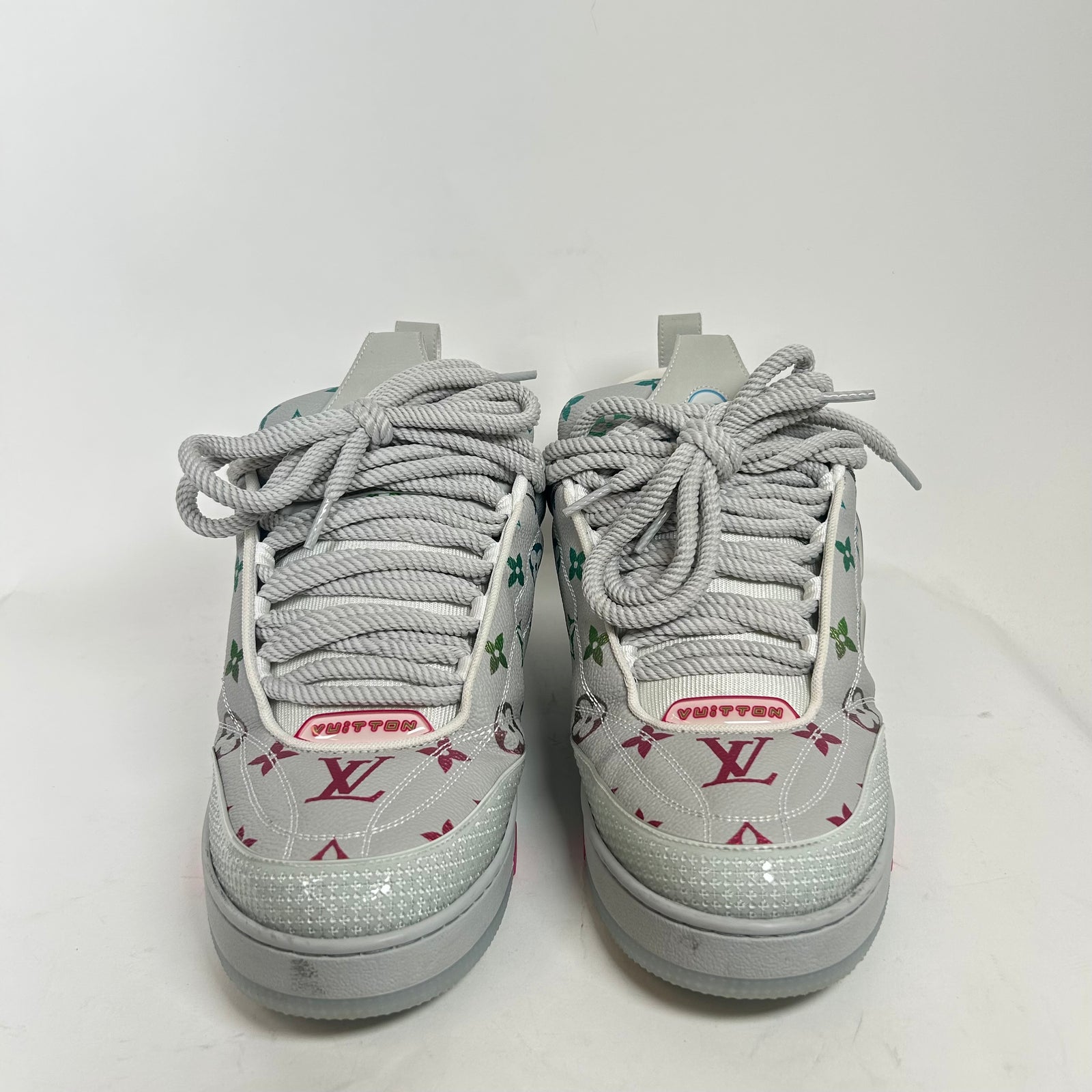 Louis Vuitton Grey Multicolor Skate Sneakers Size LV 10