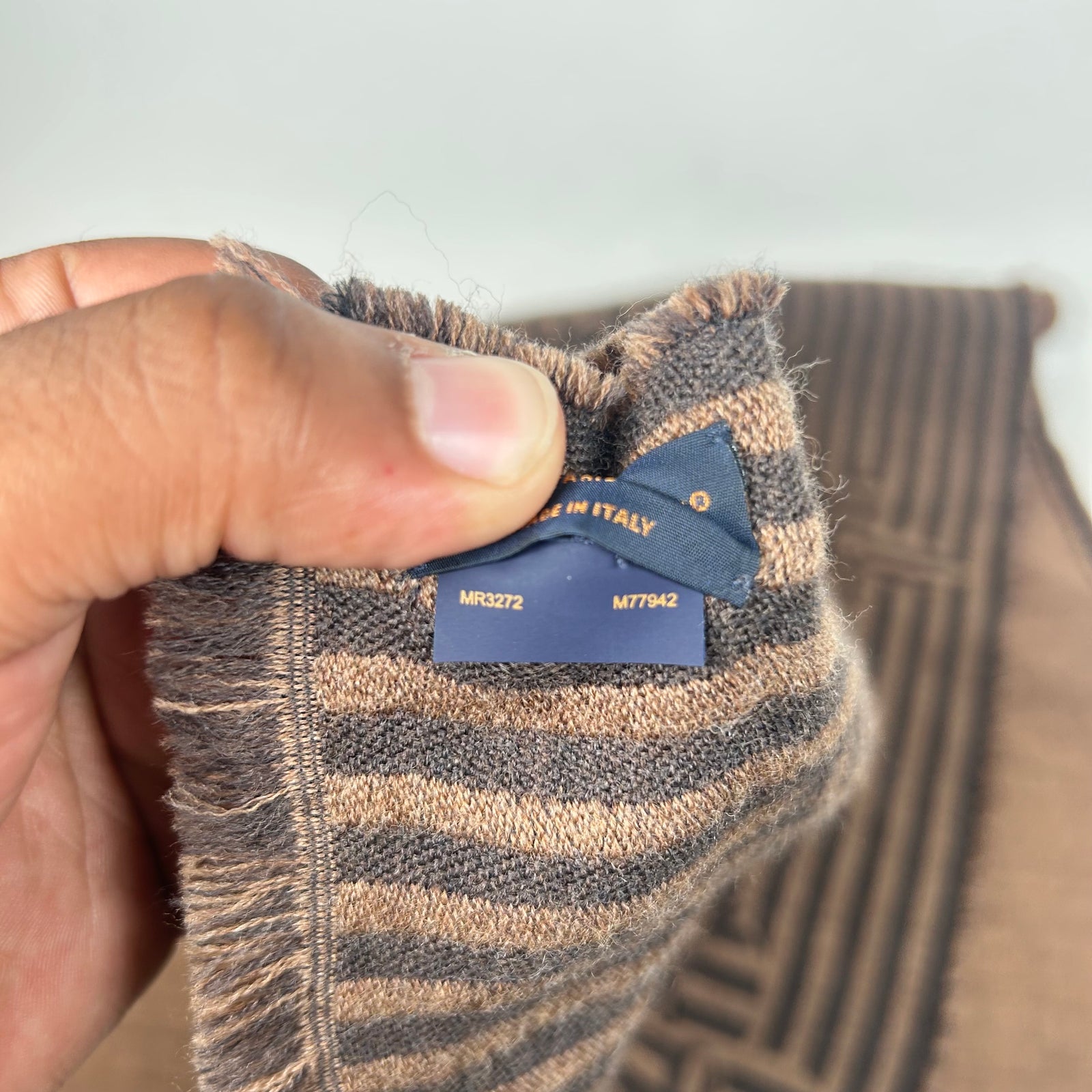 Louis Vuitton Brown Monogram Harmony Scarf