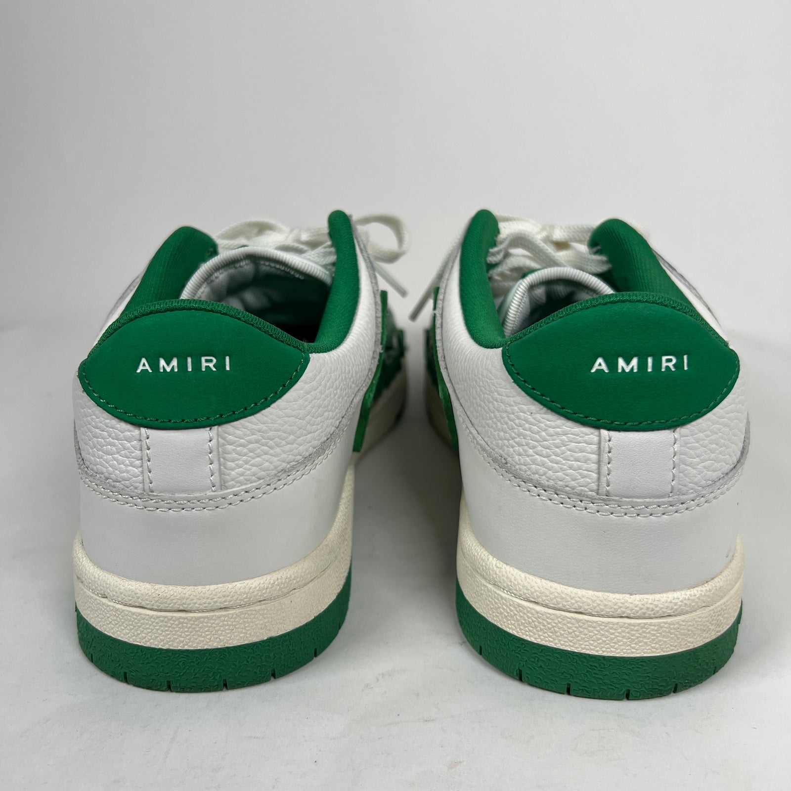 Amiri White/Green Skel Low-Top Sneaker Size 43
