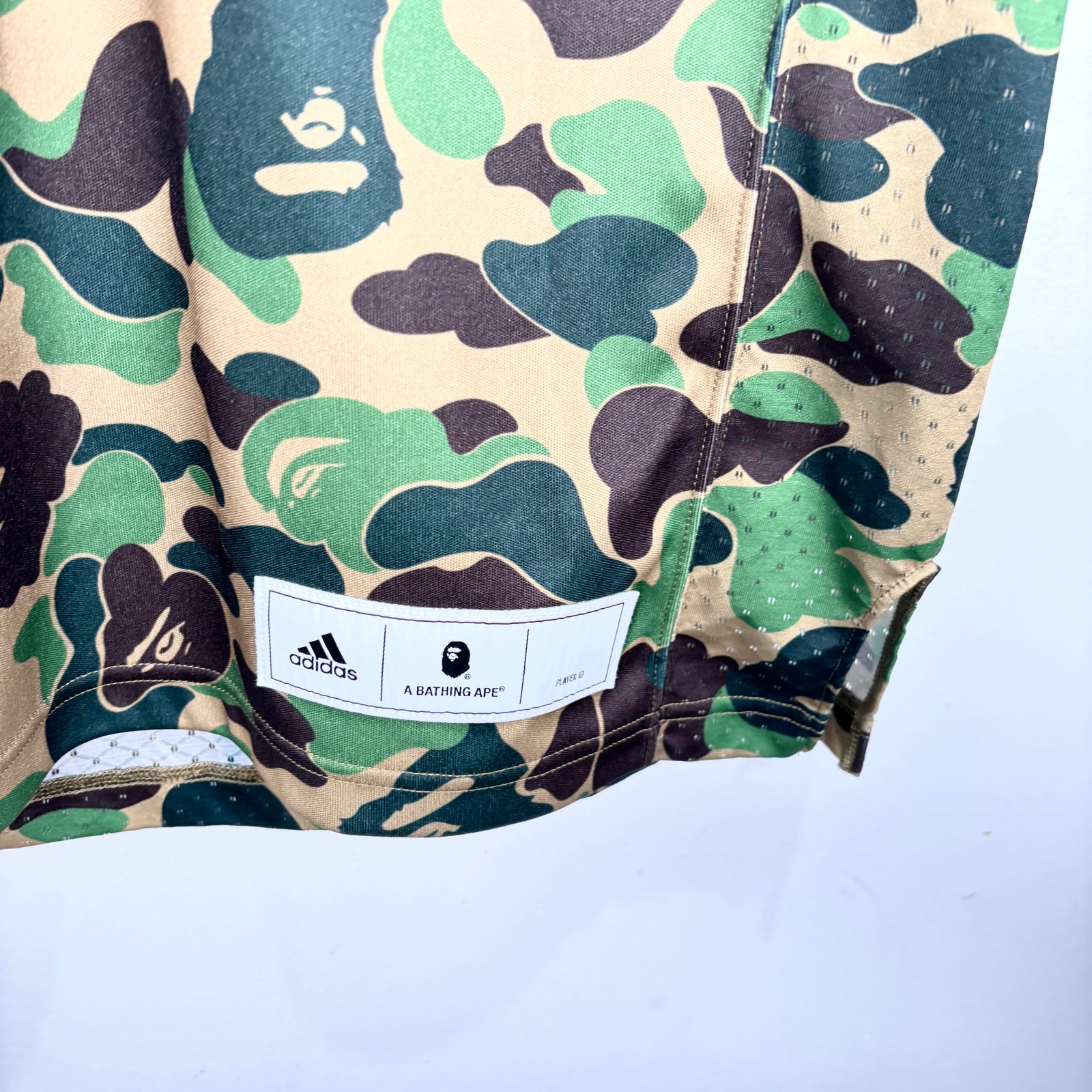 Bape Camo/Gold '93' Football Jersey Size M