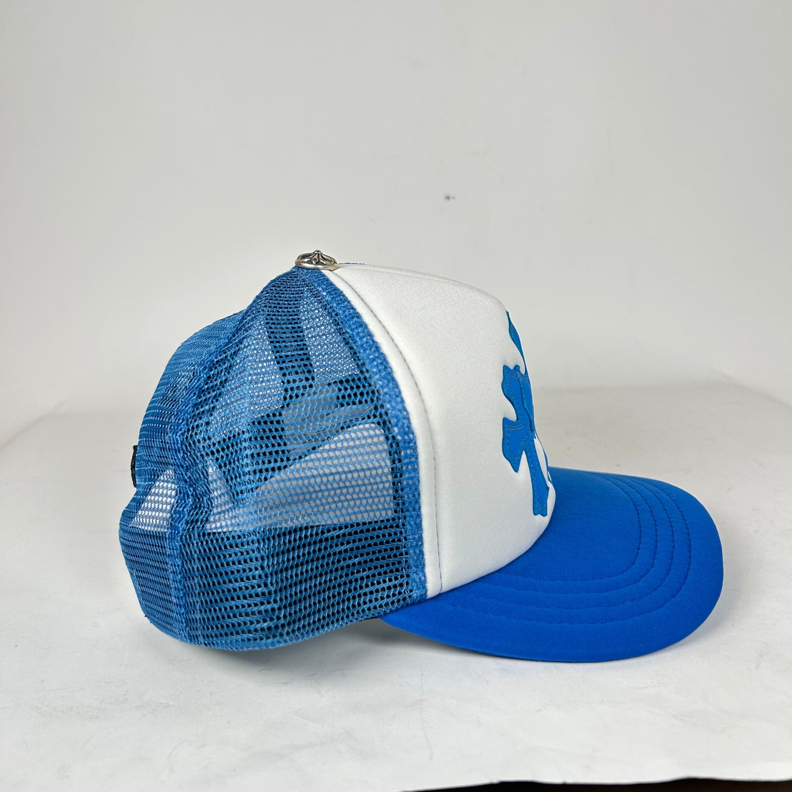 Chrome Hearts Blue Cemetery Patch Trucker Hat