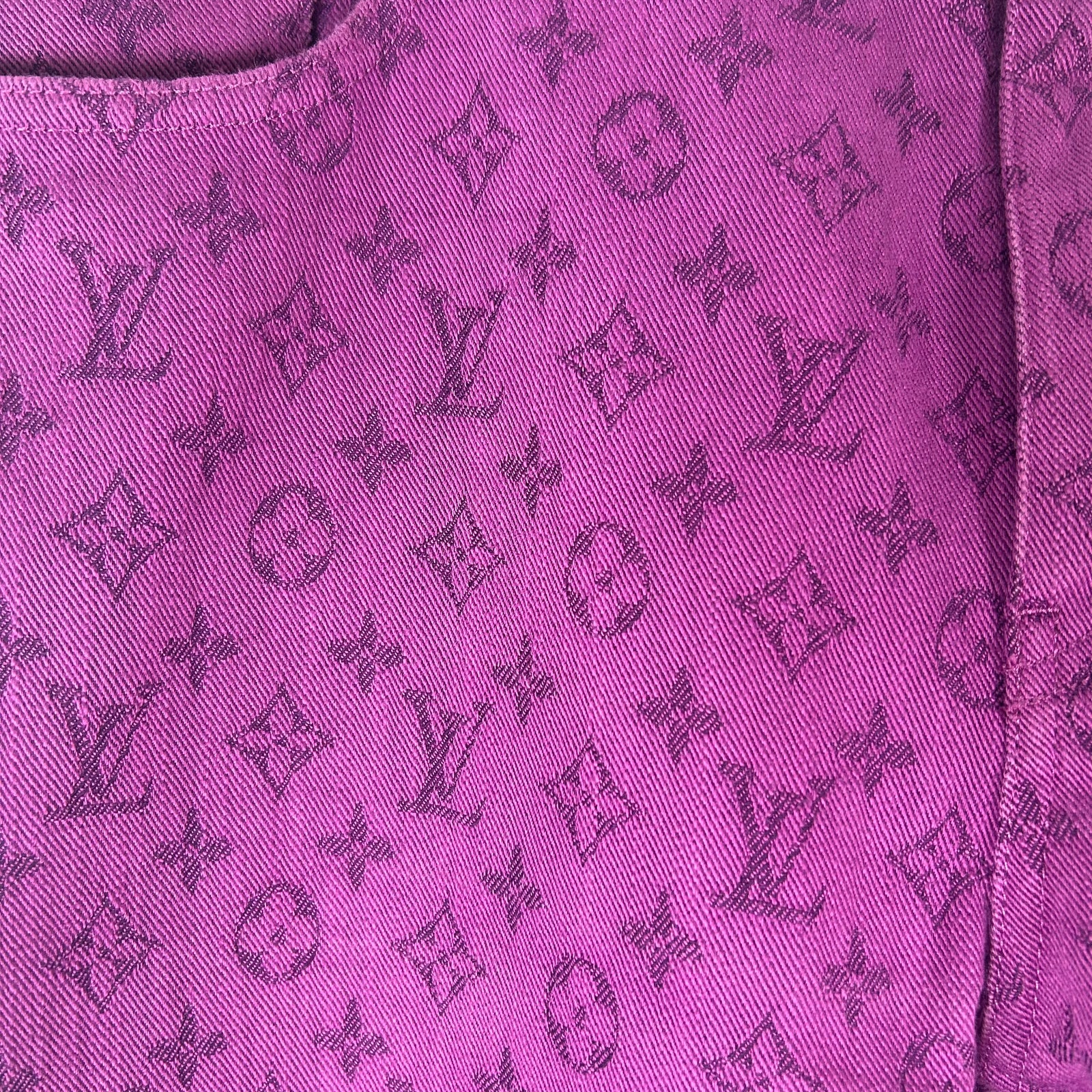 Louis Vuitton Purple Monogram Jeans Size 34