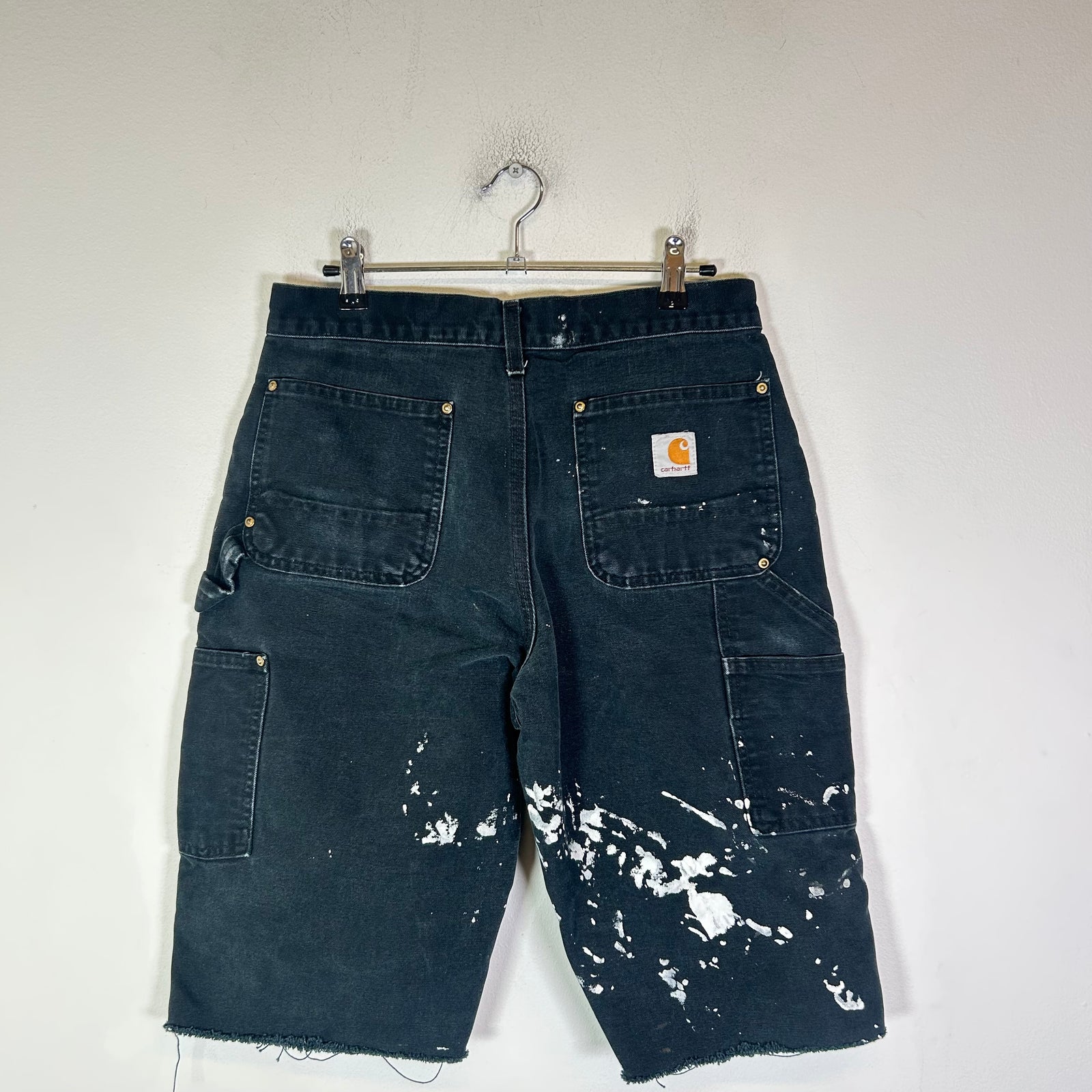 Carhartt Paint Splatter Double Knee Carpenter Shorts