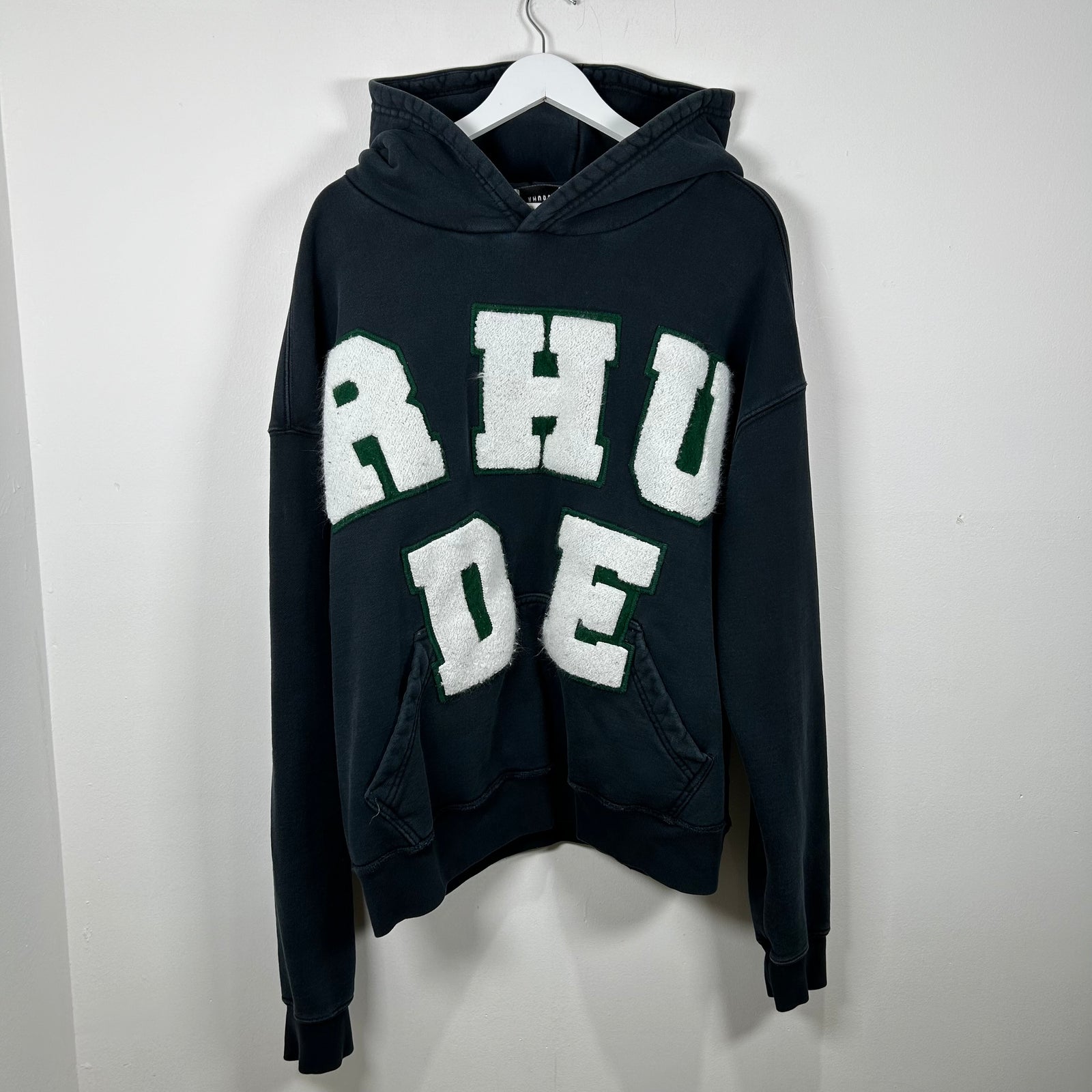 Rhude Varsity Letters Logo Hoodie Size M