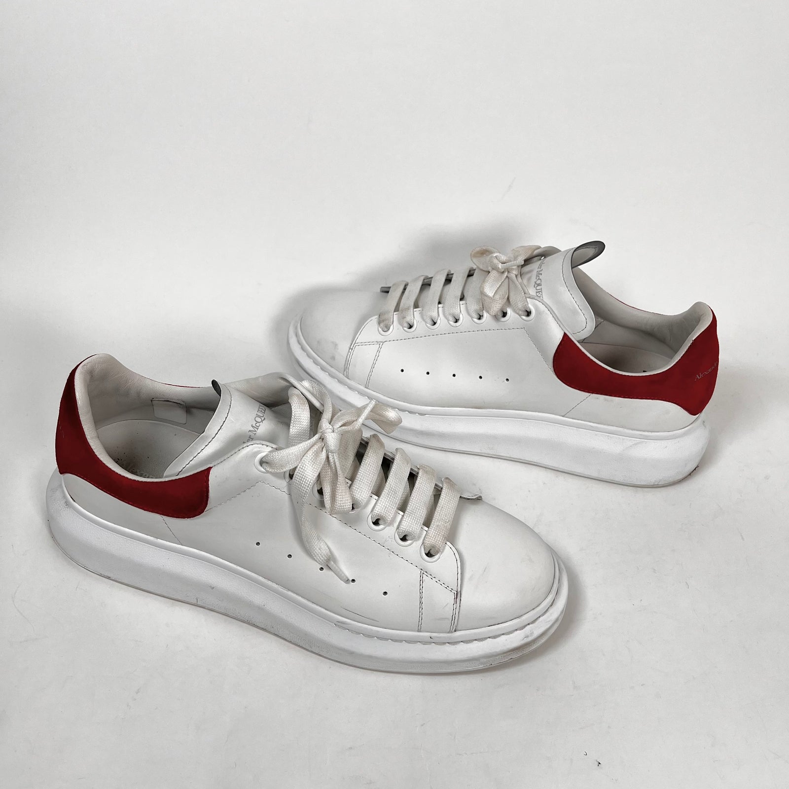 Alexander Mcqueen White/Red Low Sneaker Size 11