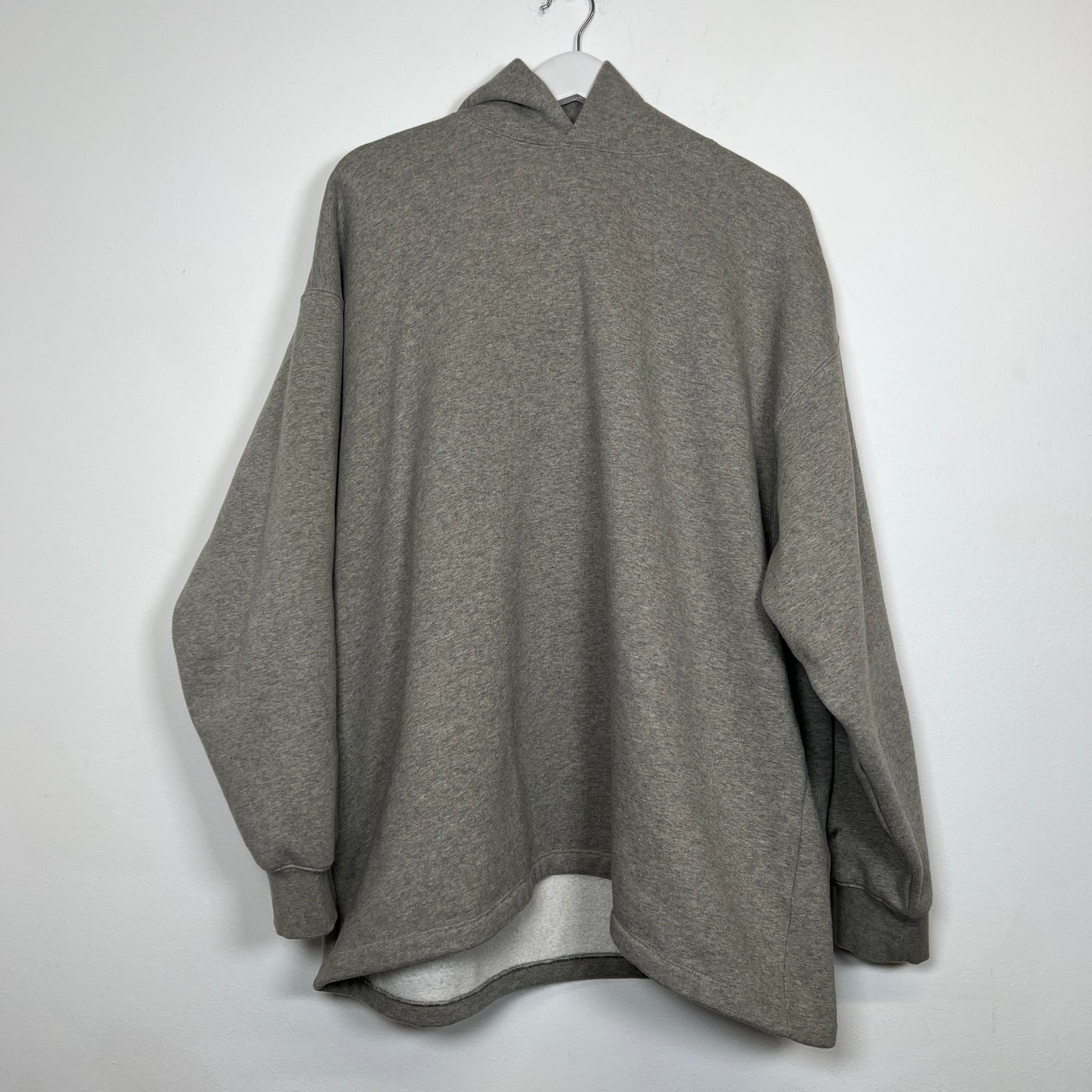Essentials Grey Back Logo Hoodie Size L
