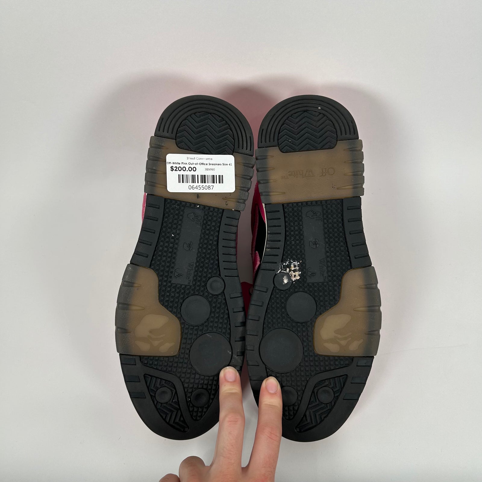 Off-White Pink Out-of-Office Sneakers Size 41