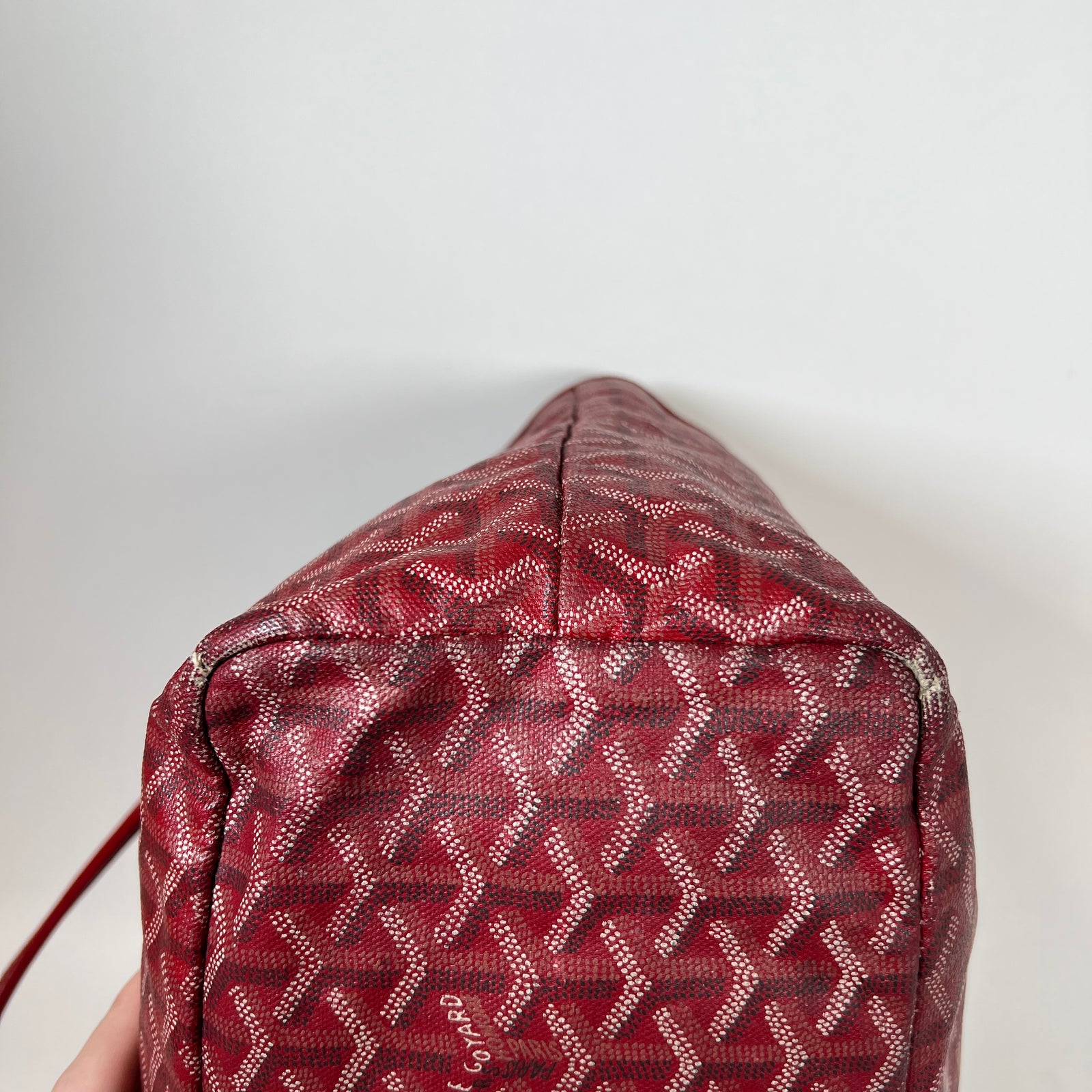 Goyard Red Saint Louis PM Tote Bag