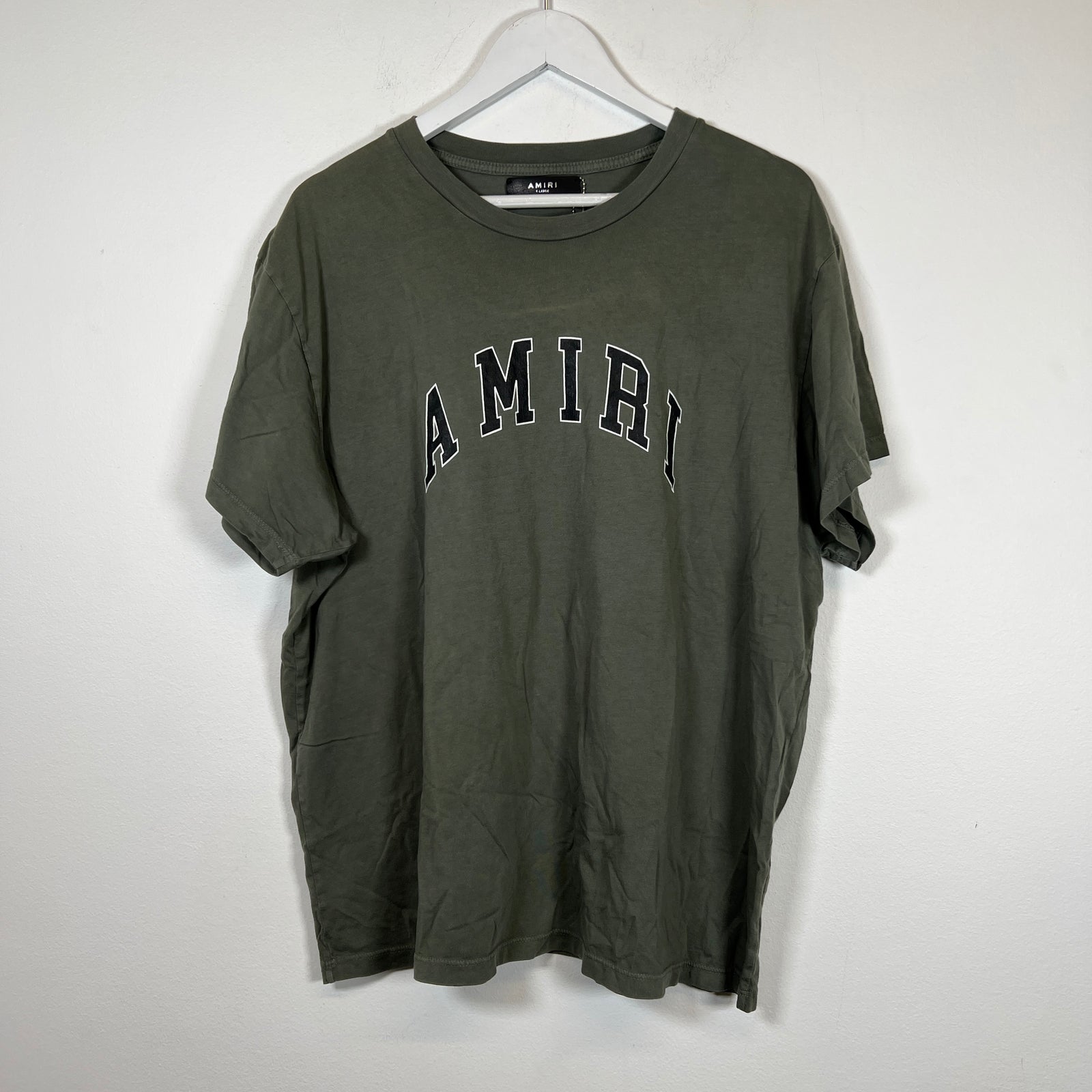 Amiri Green College Logo Tee Size XL