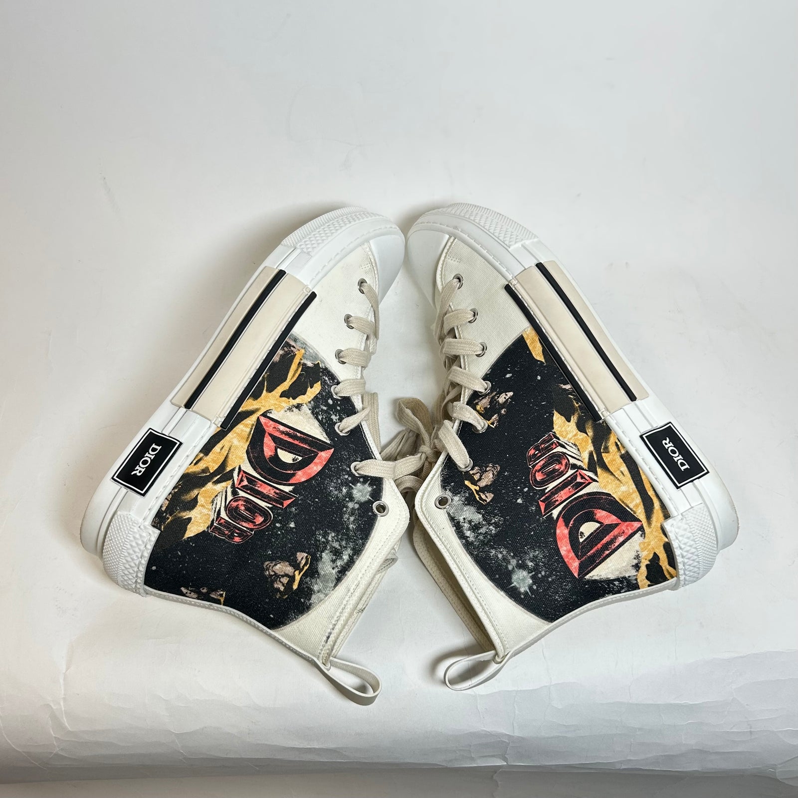 Dior B23 White 'AsteroDior' High Top Sneaker Size 44