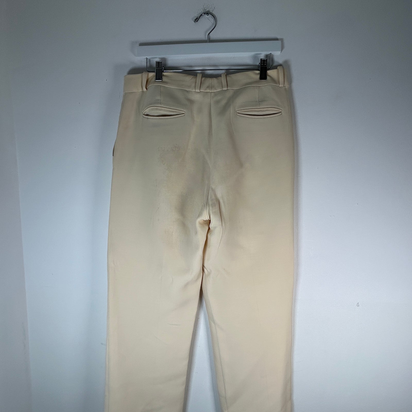 Loro Piana Virgin Wool Khaki Trousers Size 46
