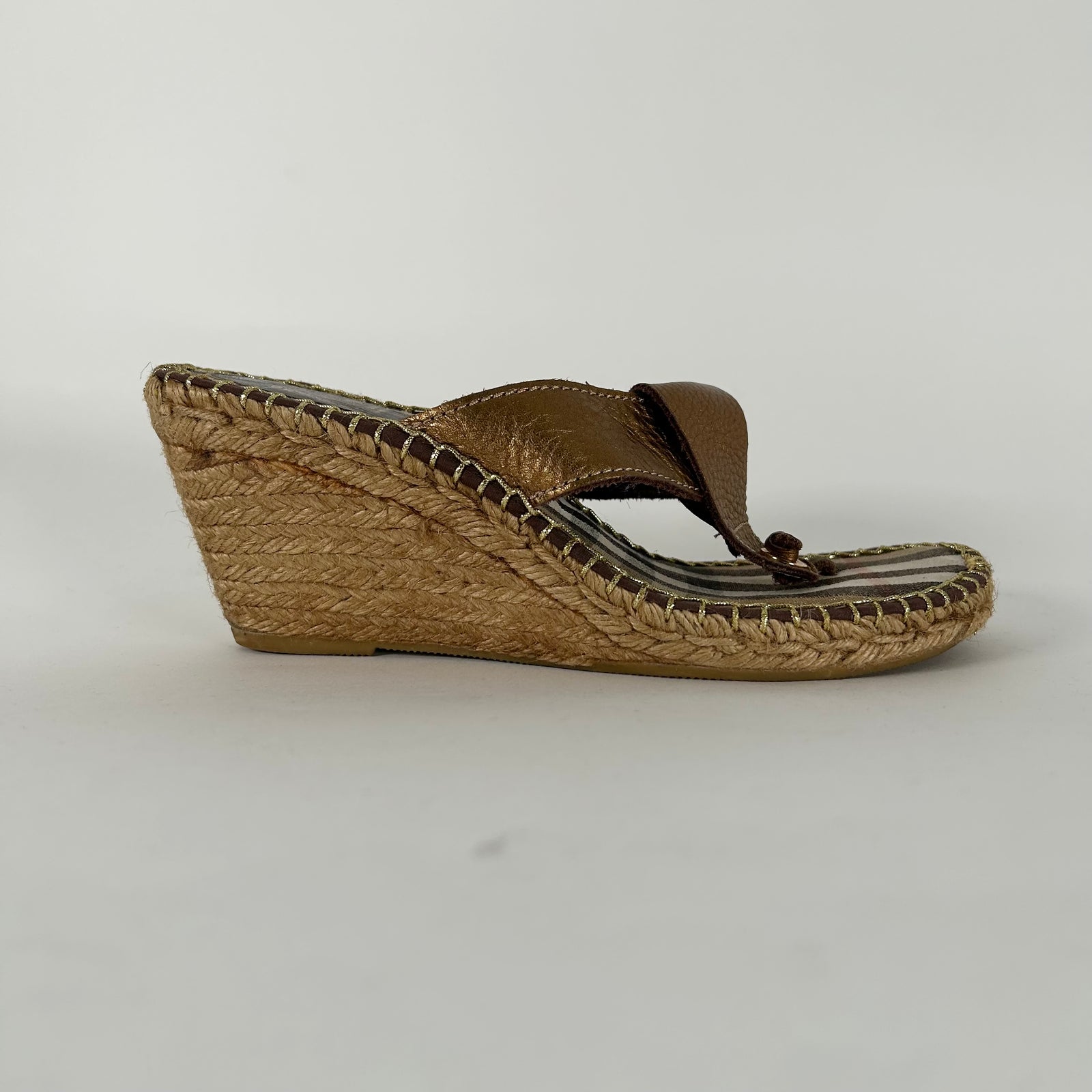 Burberry Beige Nove Check Canvas Espadrilla Size 40