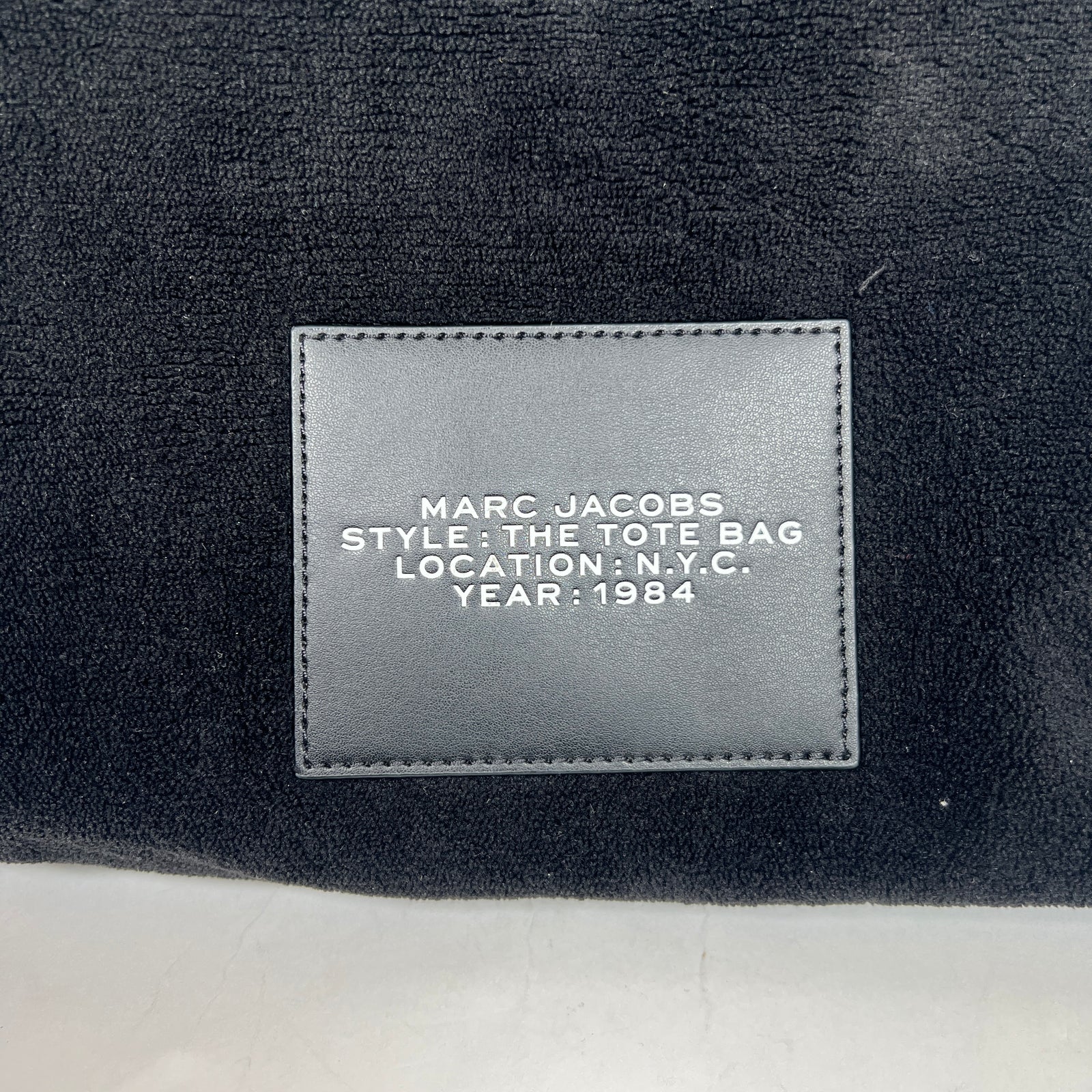 Marc Jacobs Black The Terry Medium Tote Bag