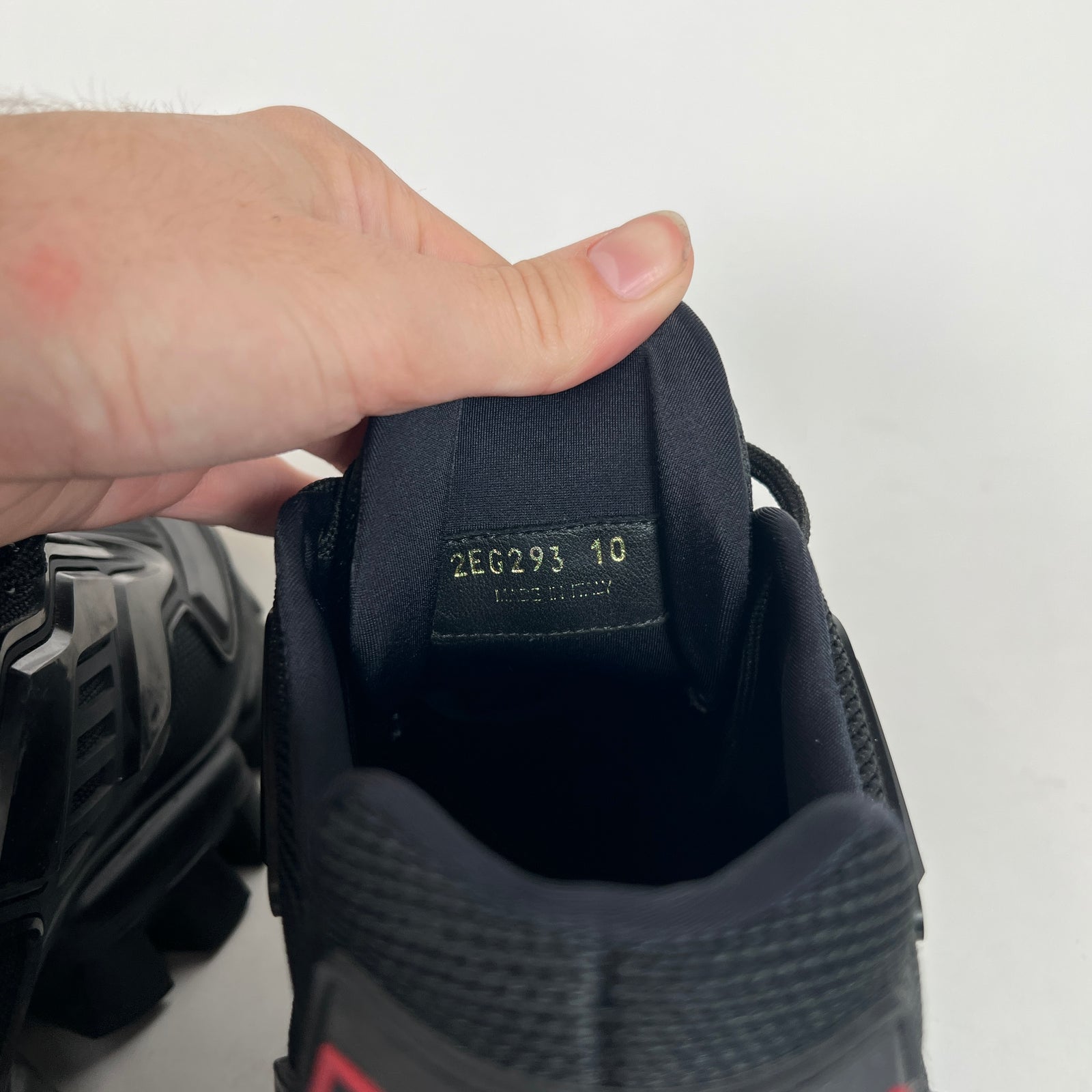 Prada Cloudbust Thunder Black Sneaker Size 42