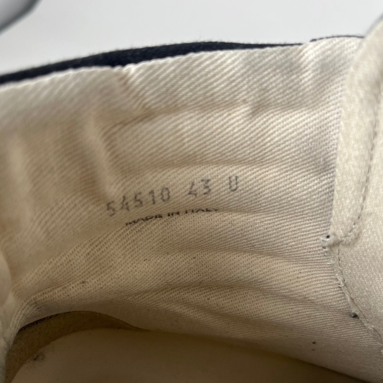 Rick Owens Black Milk High-Top Vans Size 43