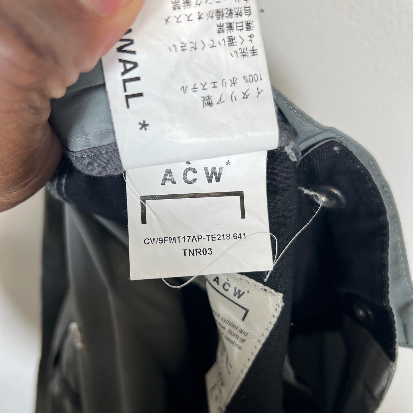 A-Cold-Wall Grey Multi Pocket Cargo Pants Size L