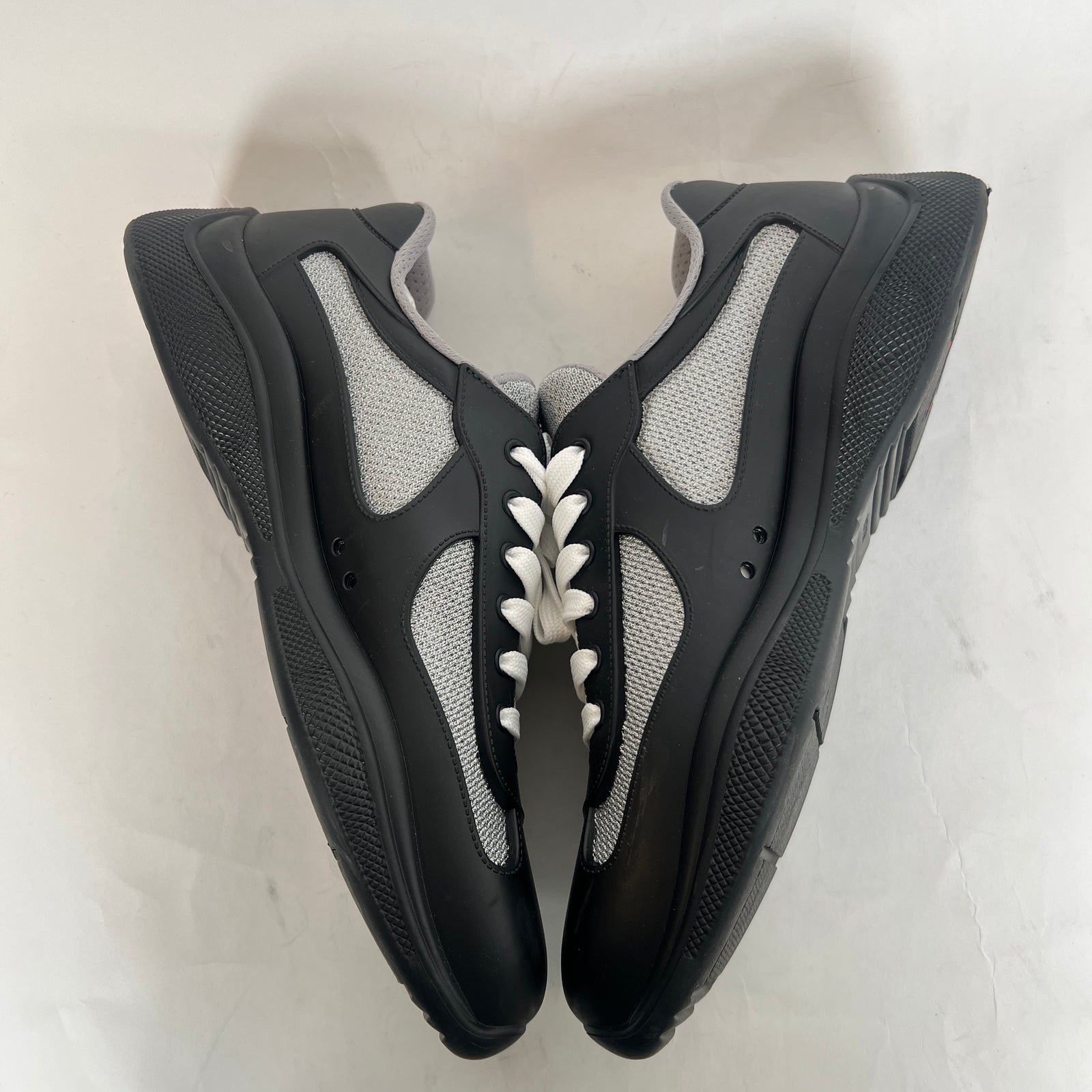 Prada Black Rubber America Cups Size 44