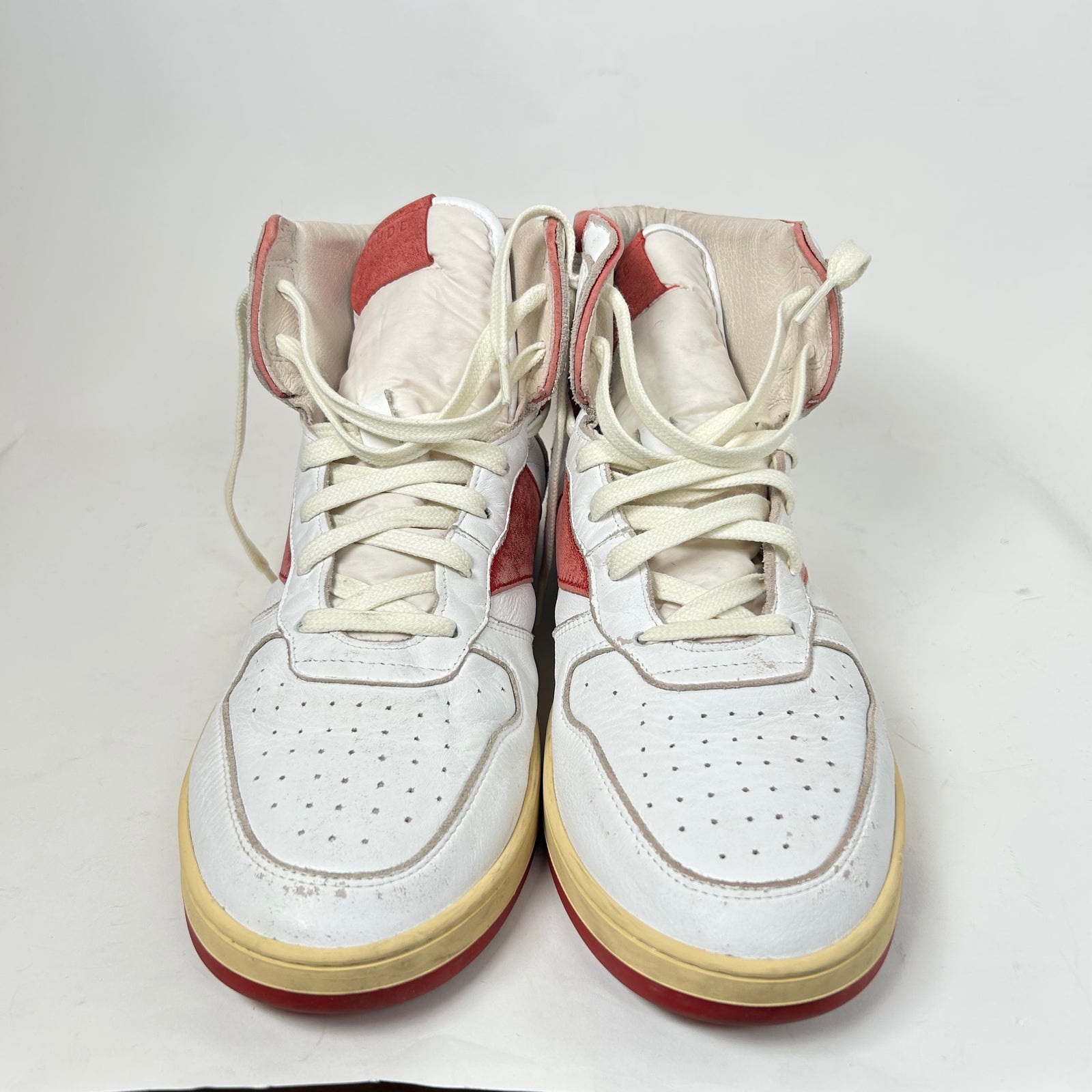 Rhude Red/White Rhecess High Sneaker Size 12