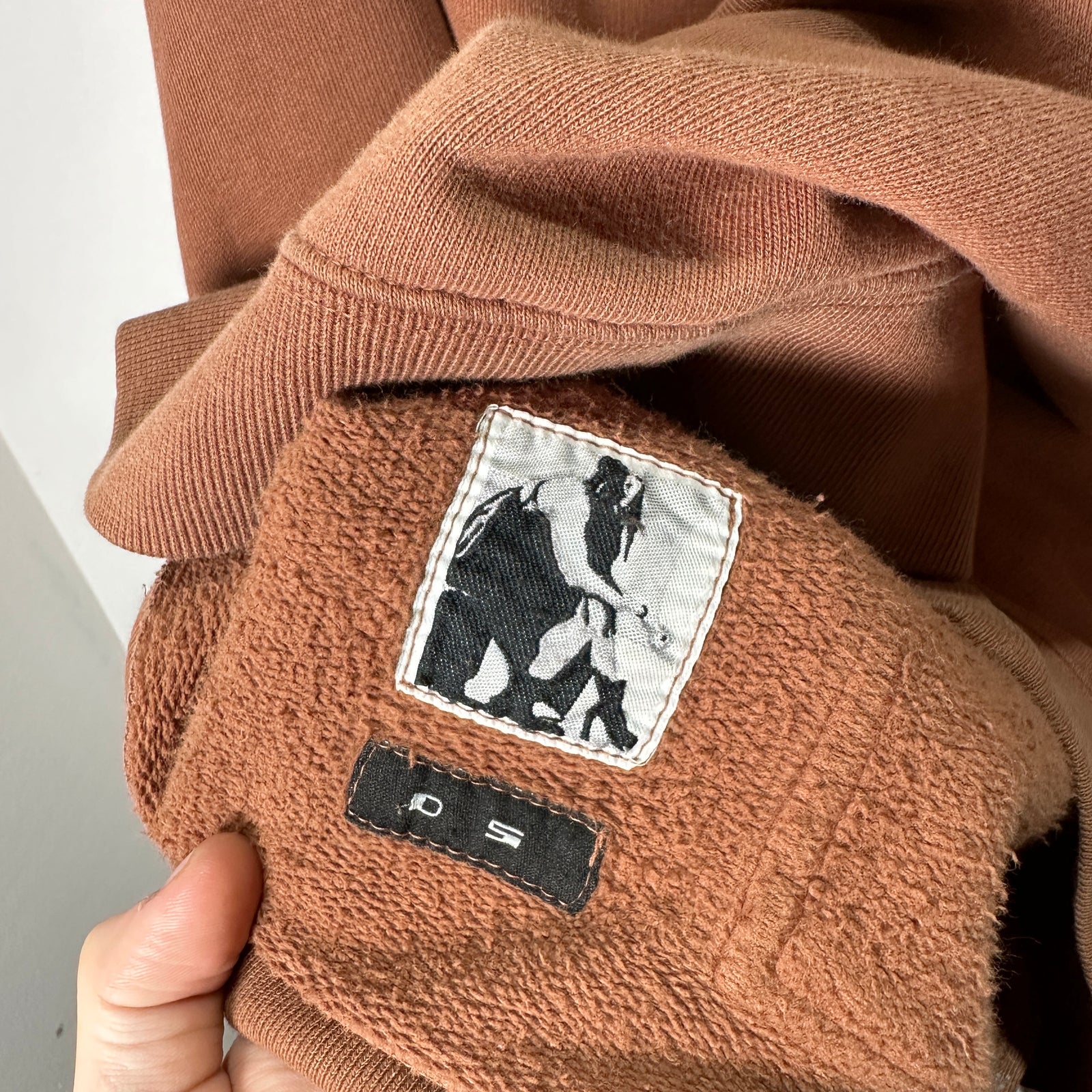 Rick Owens Brown Jason Hoodie Size OS