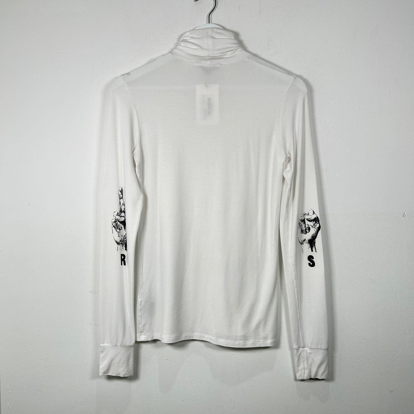 Raf Simons SS23 White 'R' Turtleneck Size M