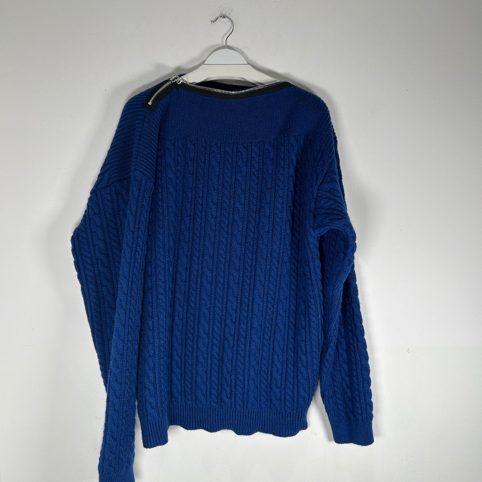 Raf Simons Cable Knit Zipper Sweater Size XXL
