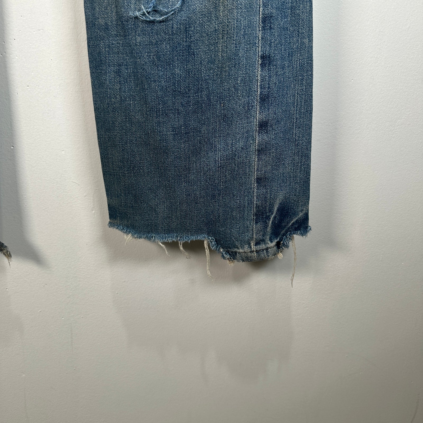 Rick Owens Vintage Slab Blue Distressed Jeans Size 30