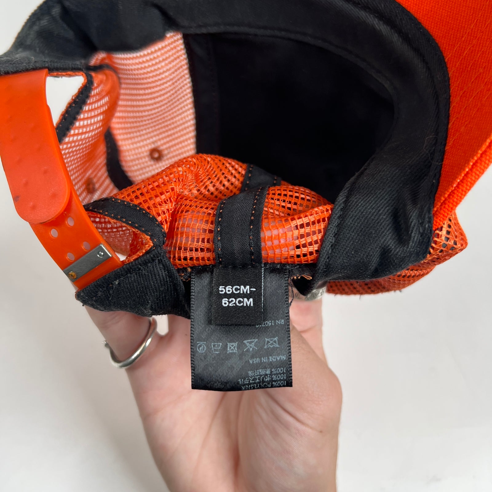 Amiri Paint Drip Logo Orange Trucker
