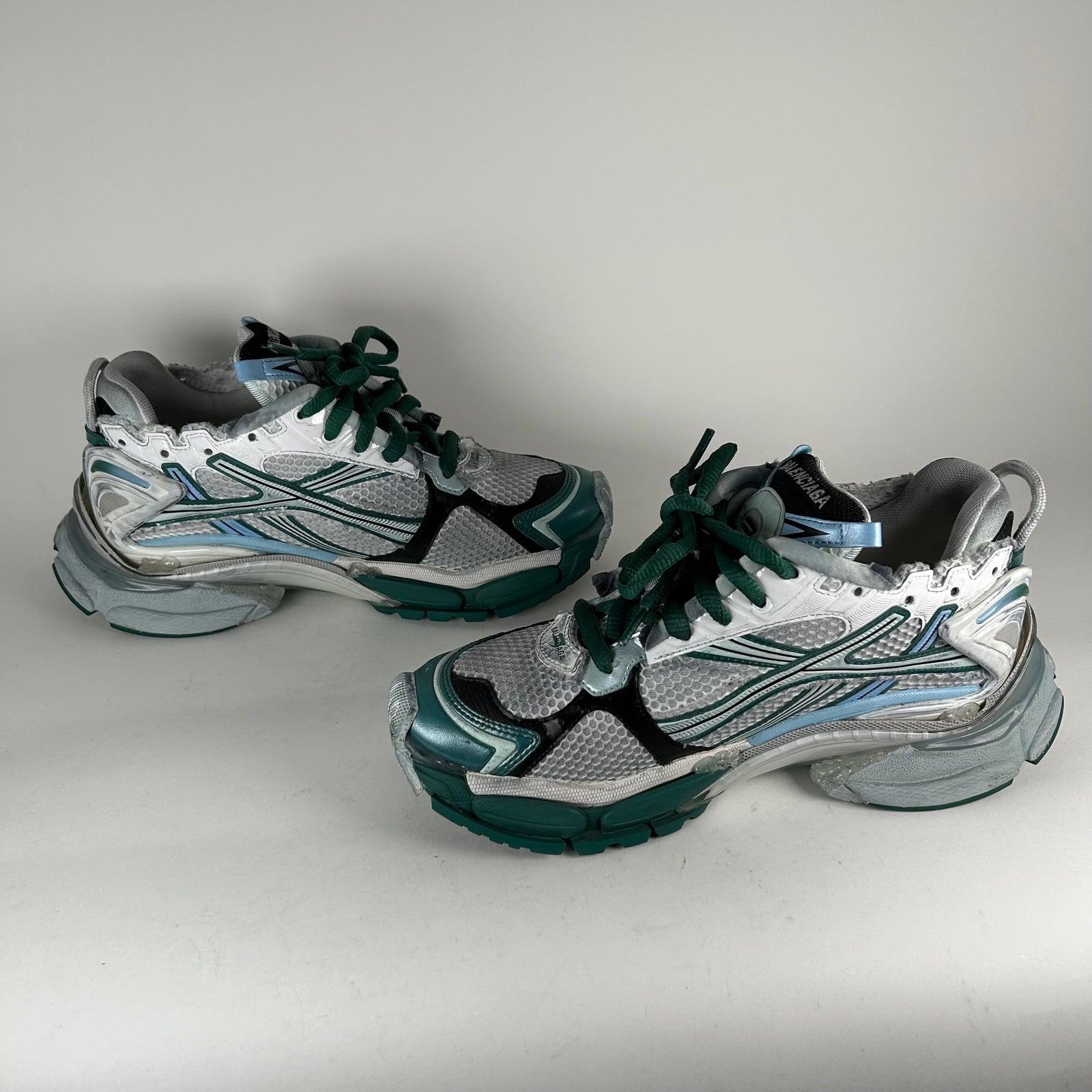 Balenciaga Green/Blue Runners Size 7