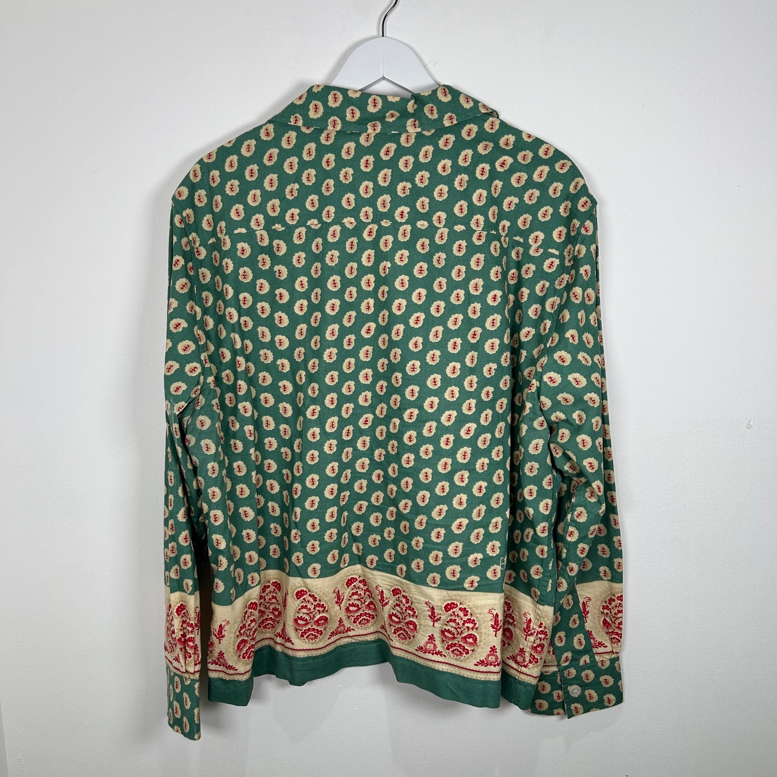 Bode Flower Print Long Sleeve Shirt Size L/XL