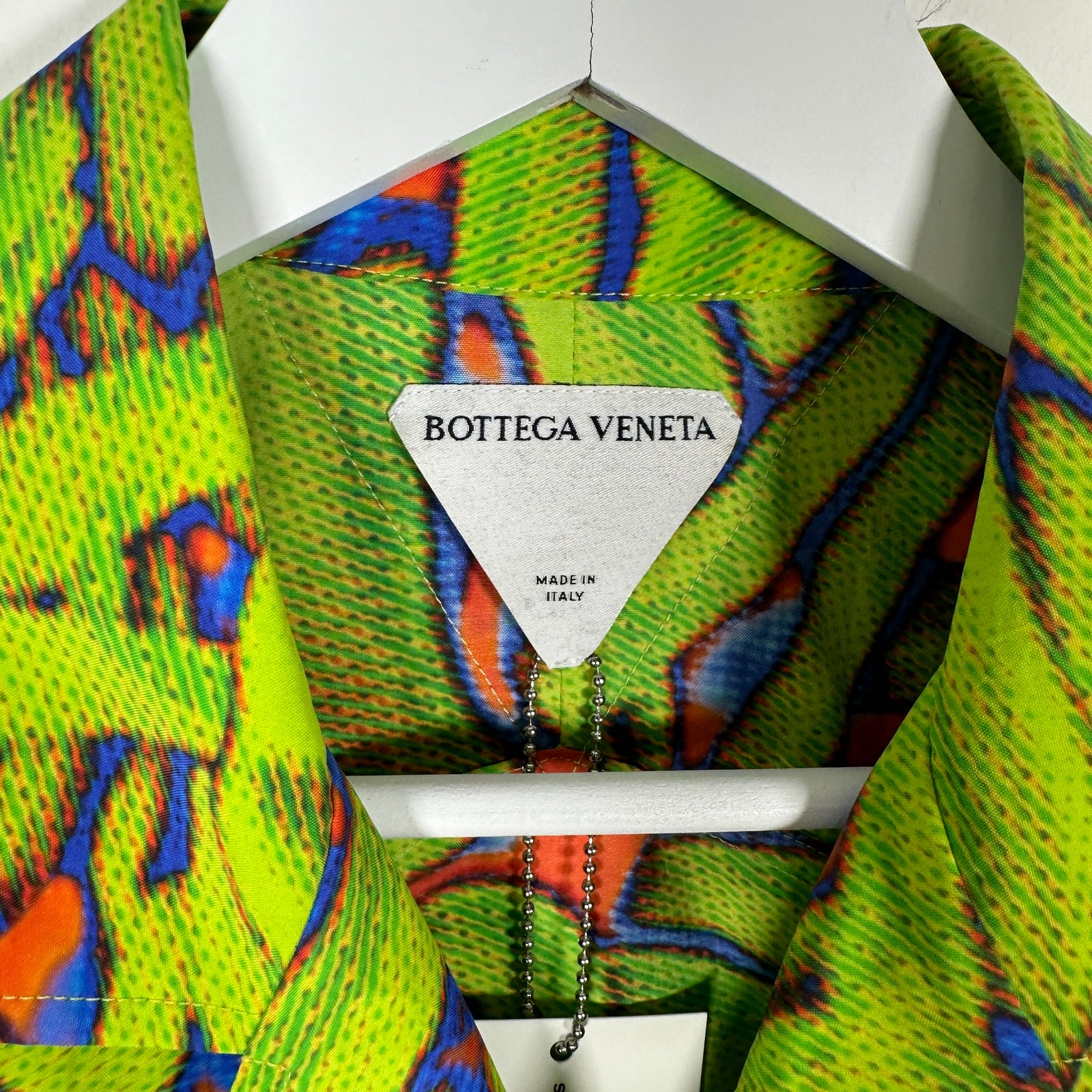 Bottega Veneta Multi Color Short Sleeve Shirt Size 46