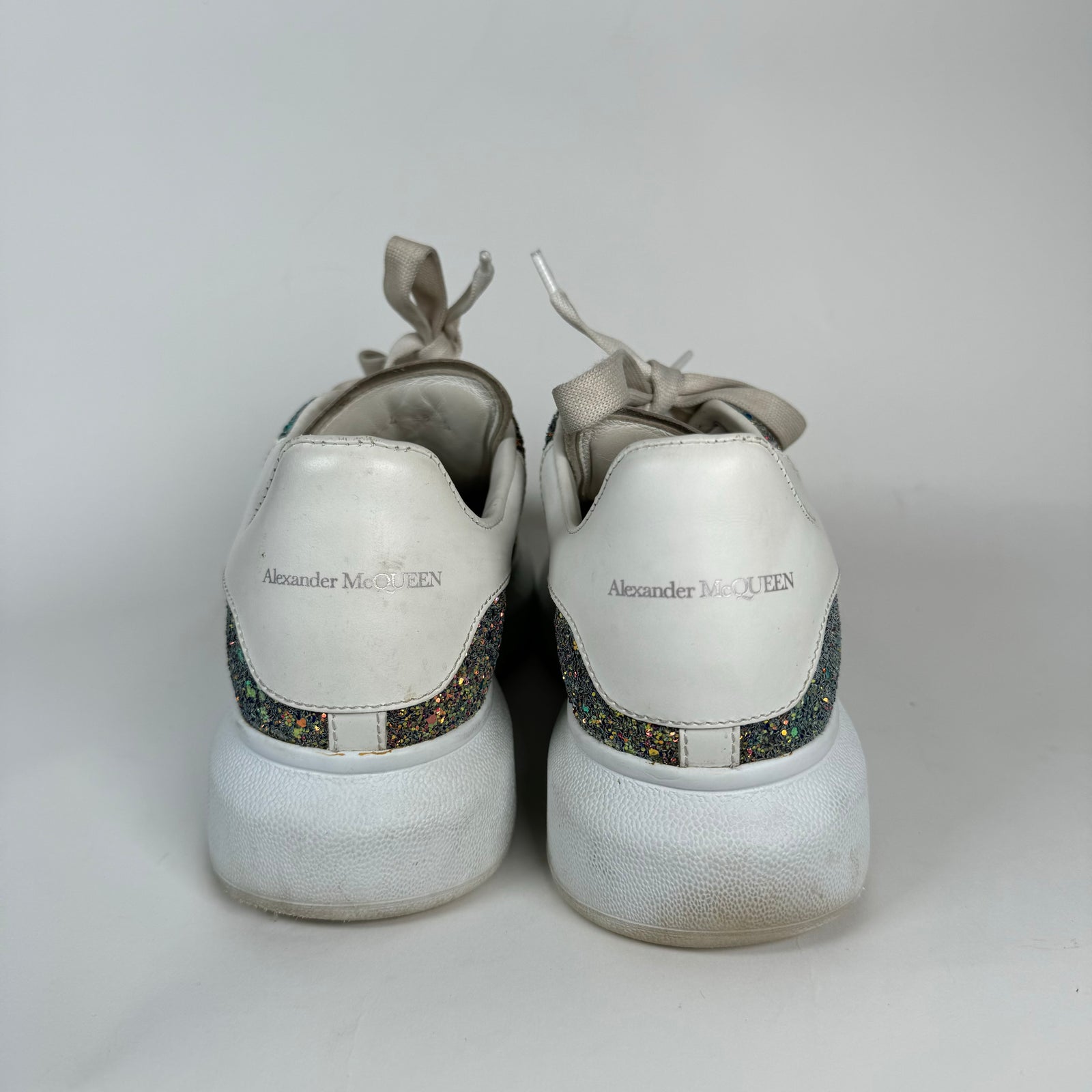 Alexander McQueen Multicolor Glitter Sneakers Size 38