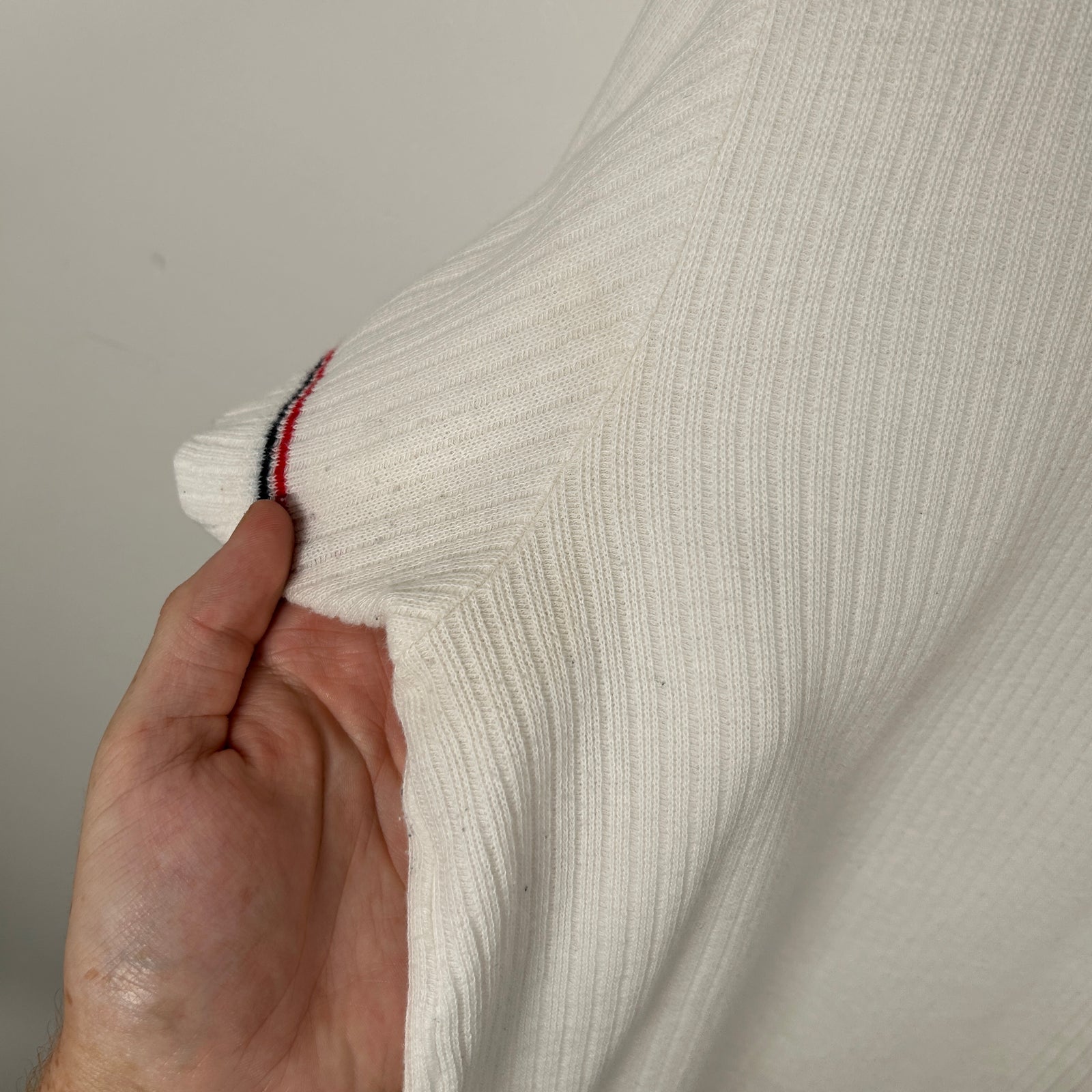Thom Browne White Knit Polo Size 5