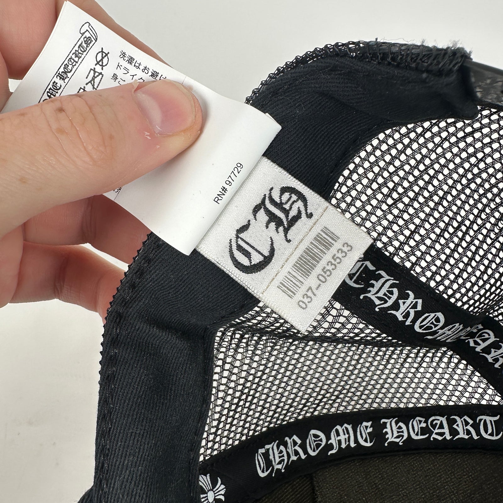 Chrome Hearts 'Las Vegas' Black Trucker Hat